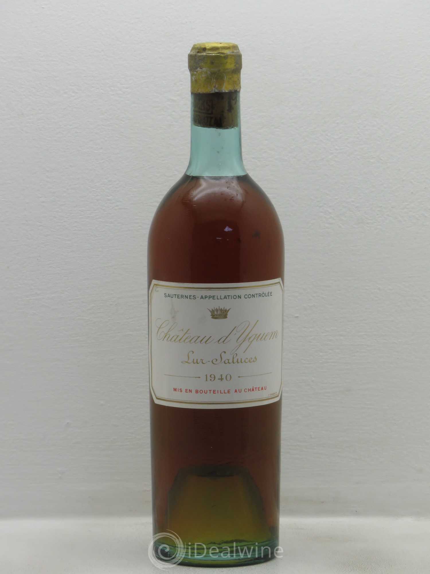 Château d' Yquem 1er Cru Classé Supérieur 1940 - Lot de 1 bouteille - 0