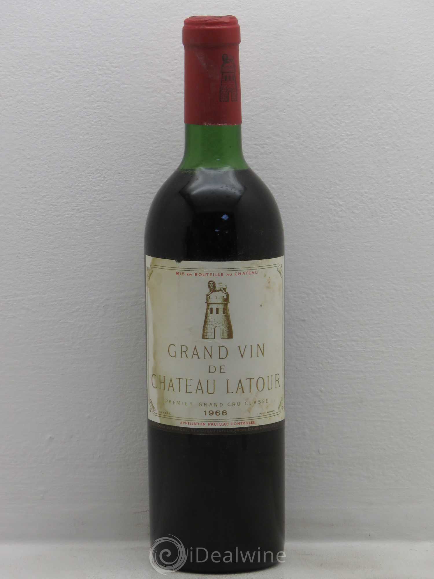 Château Latour 1er Grand Cru Classé 1966 - Lot de 1 bouteille - 0