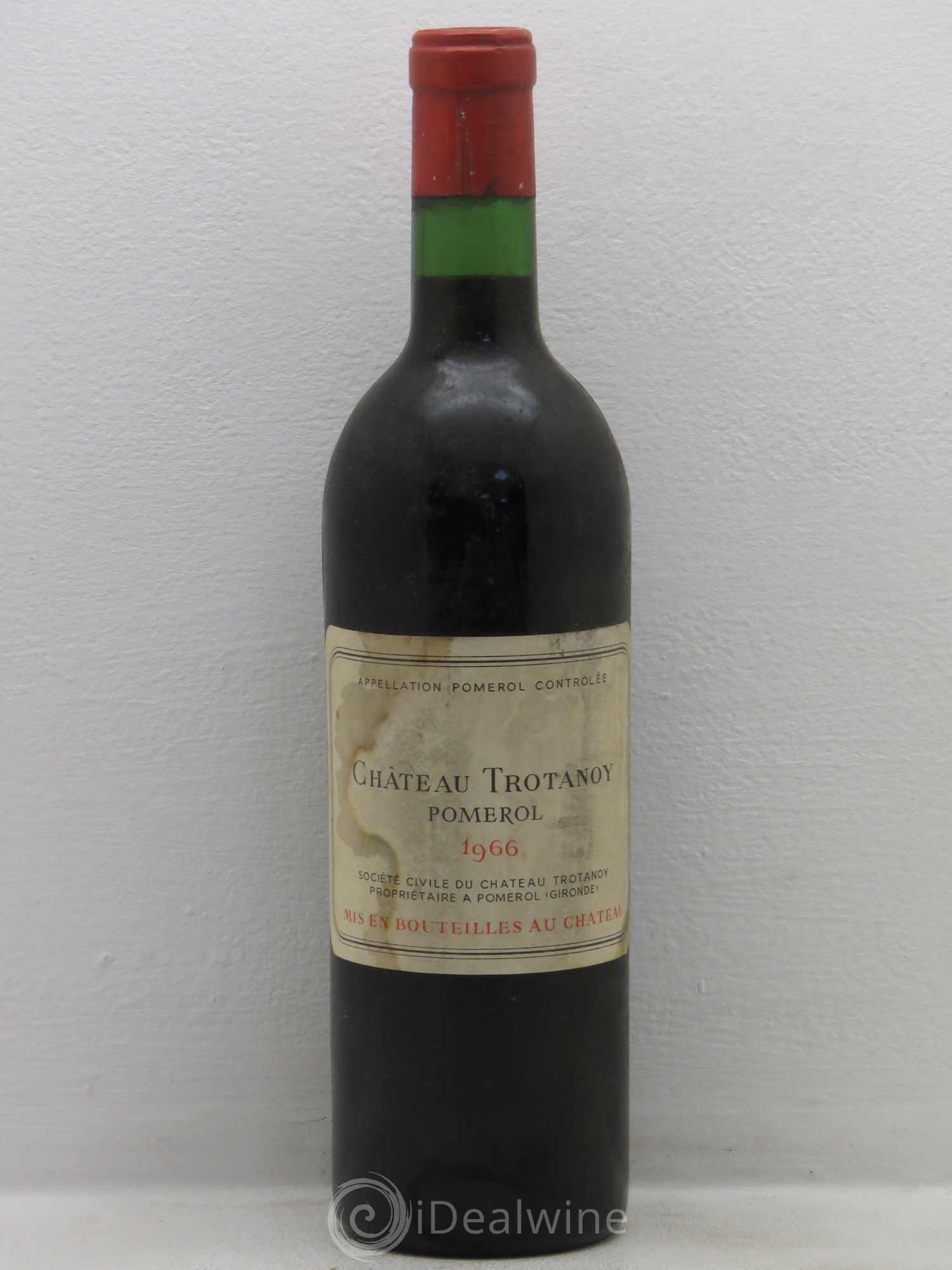 Château Trotanoy 1966 - Lot de 1 bouteille - 0