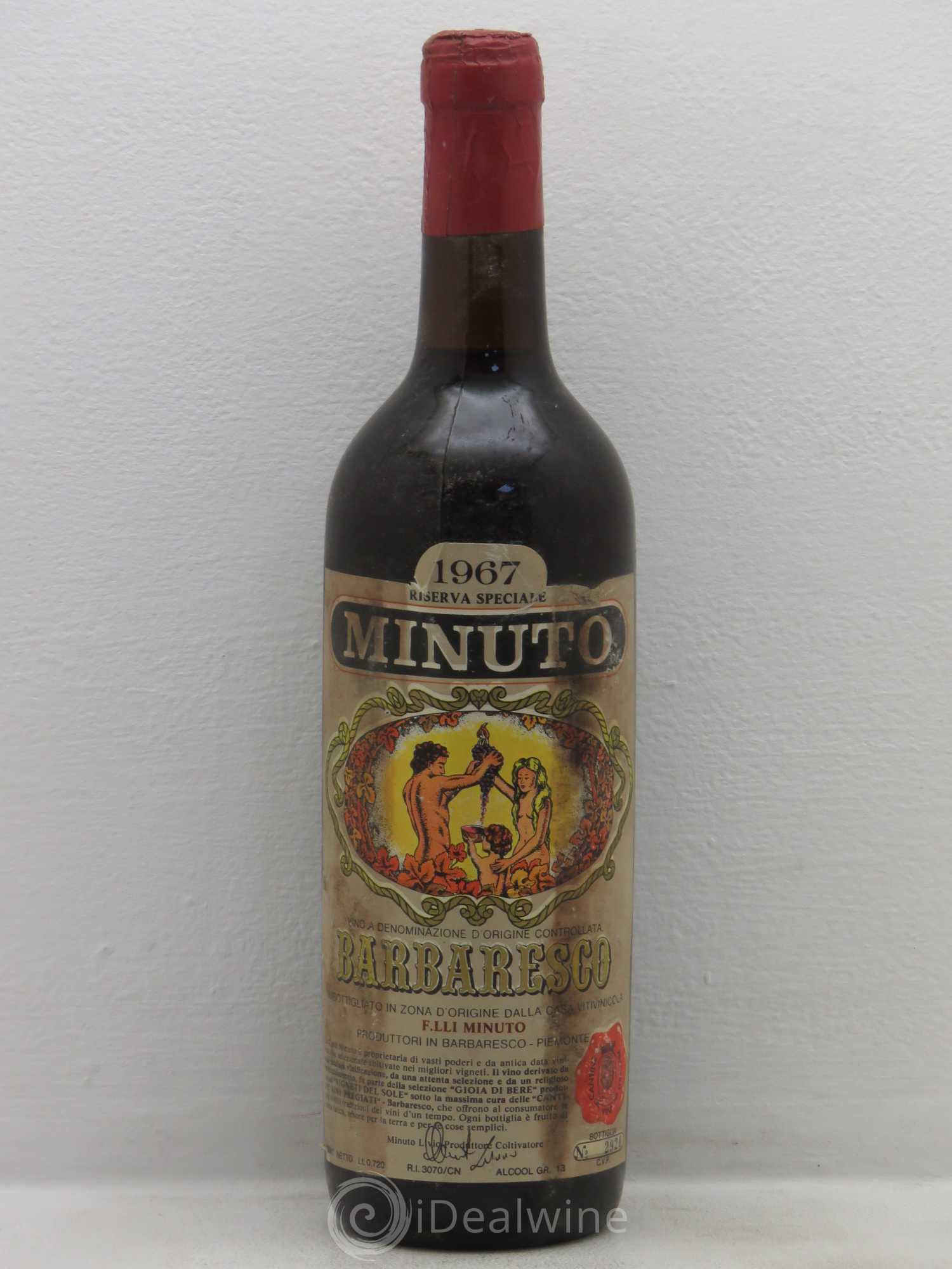 Barbaresco DOCG Minuto Reserve Speciale 1967 - Lot de 1 bouteille - 0