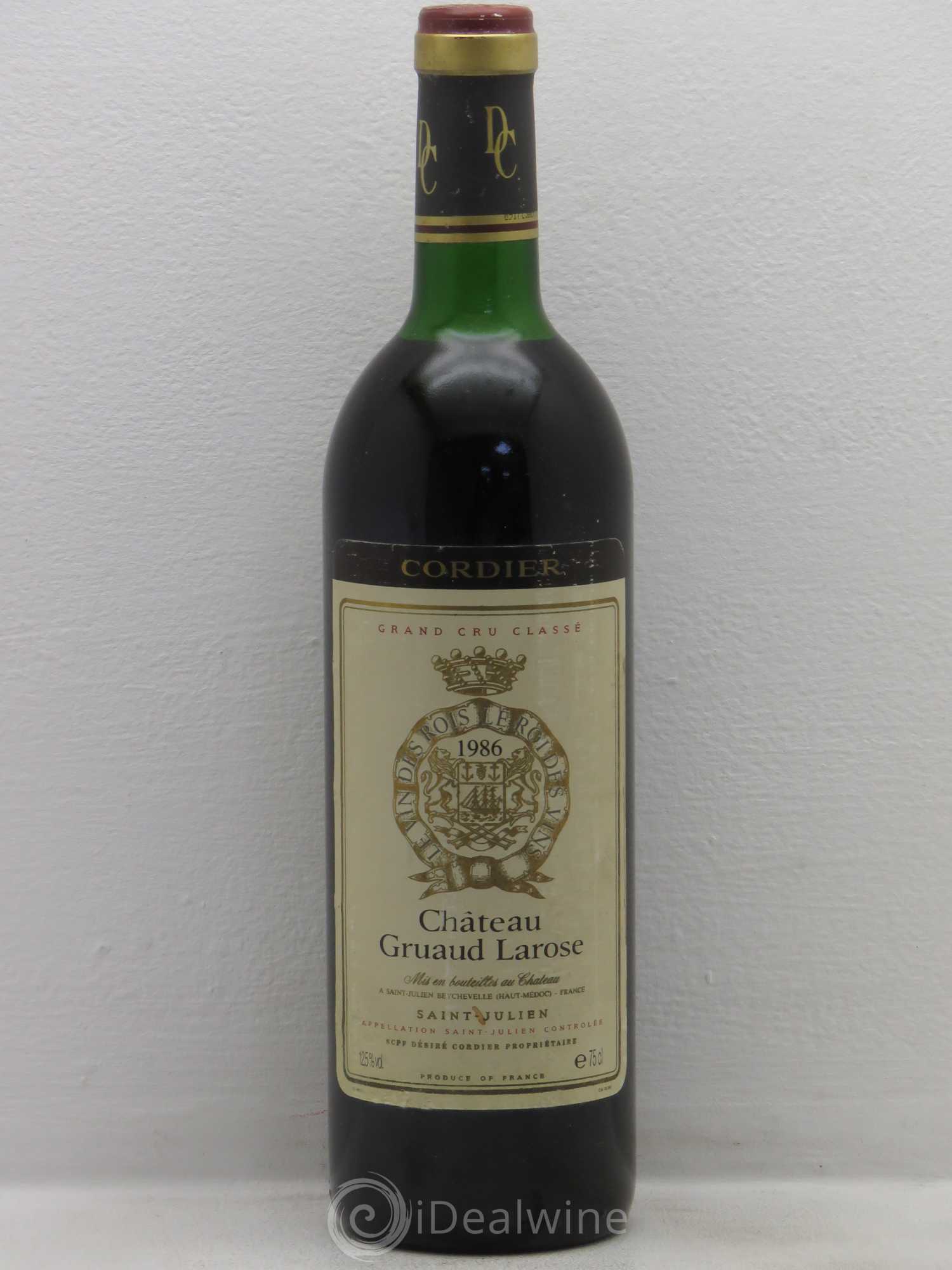 Château Gruaud Larose 2ème Grand Cru Classé 1986 - Lot de 1 bouteille - 0