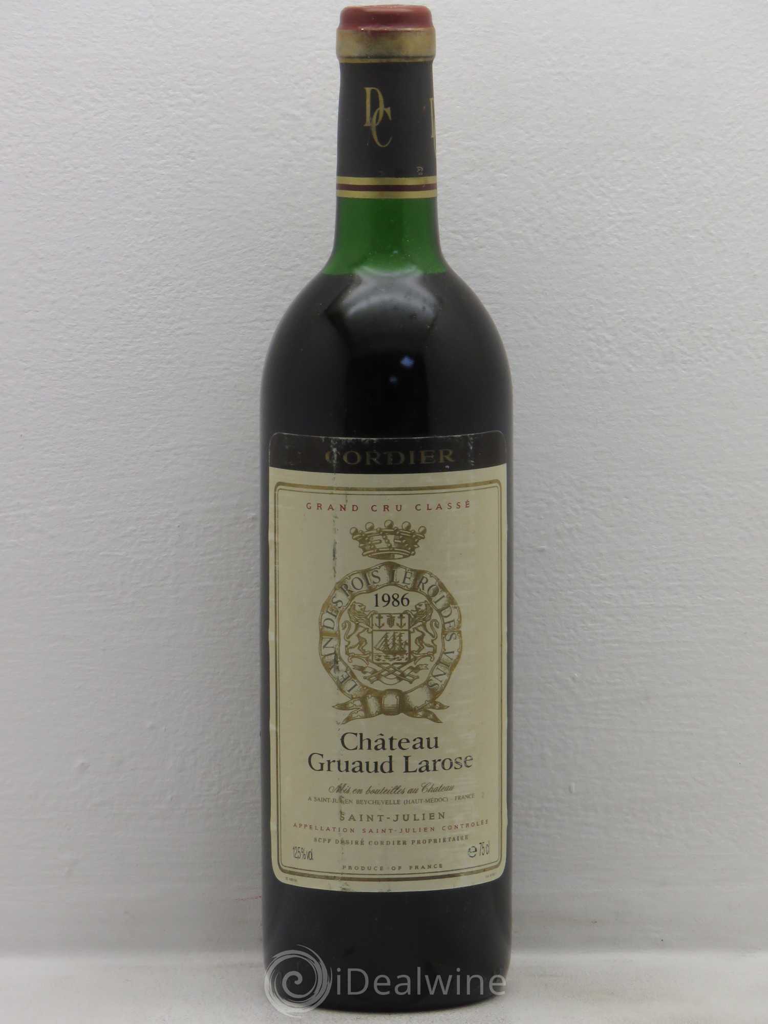 Château Gruaud Larose 2ème Grand Cru Classé 1986 - Lot de 1 bouteille - 0