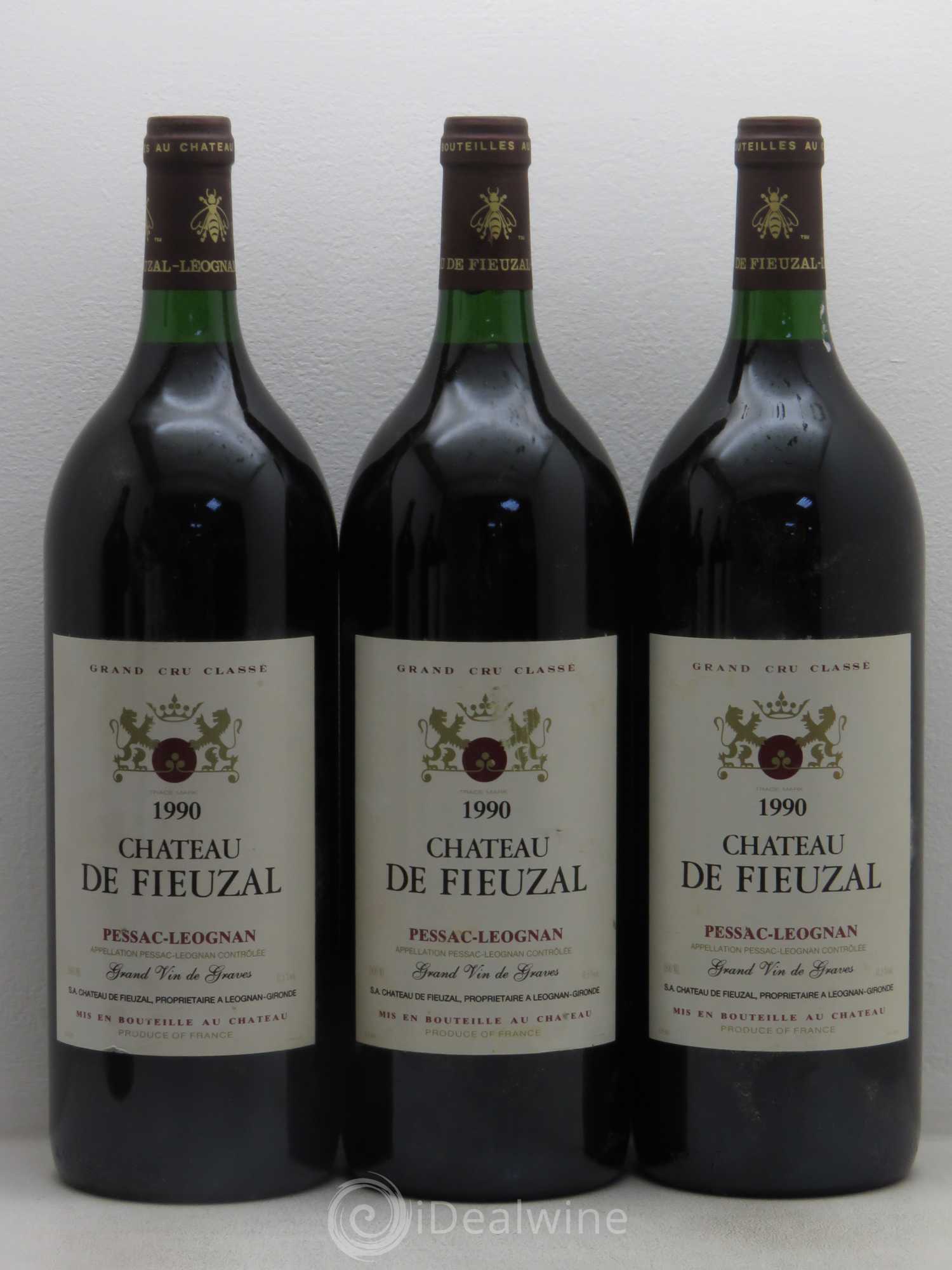 Château de Fieuzal Cru Classé de Graves 1990 - Lot de 6 magnums - 1