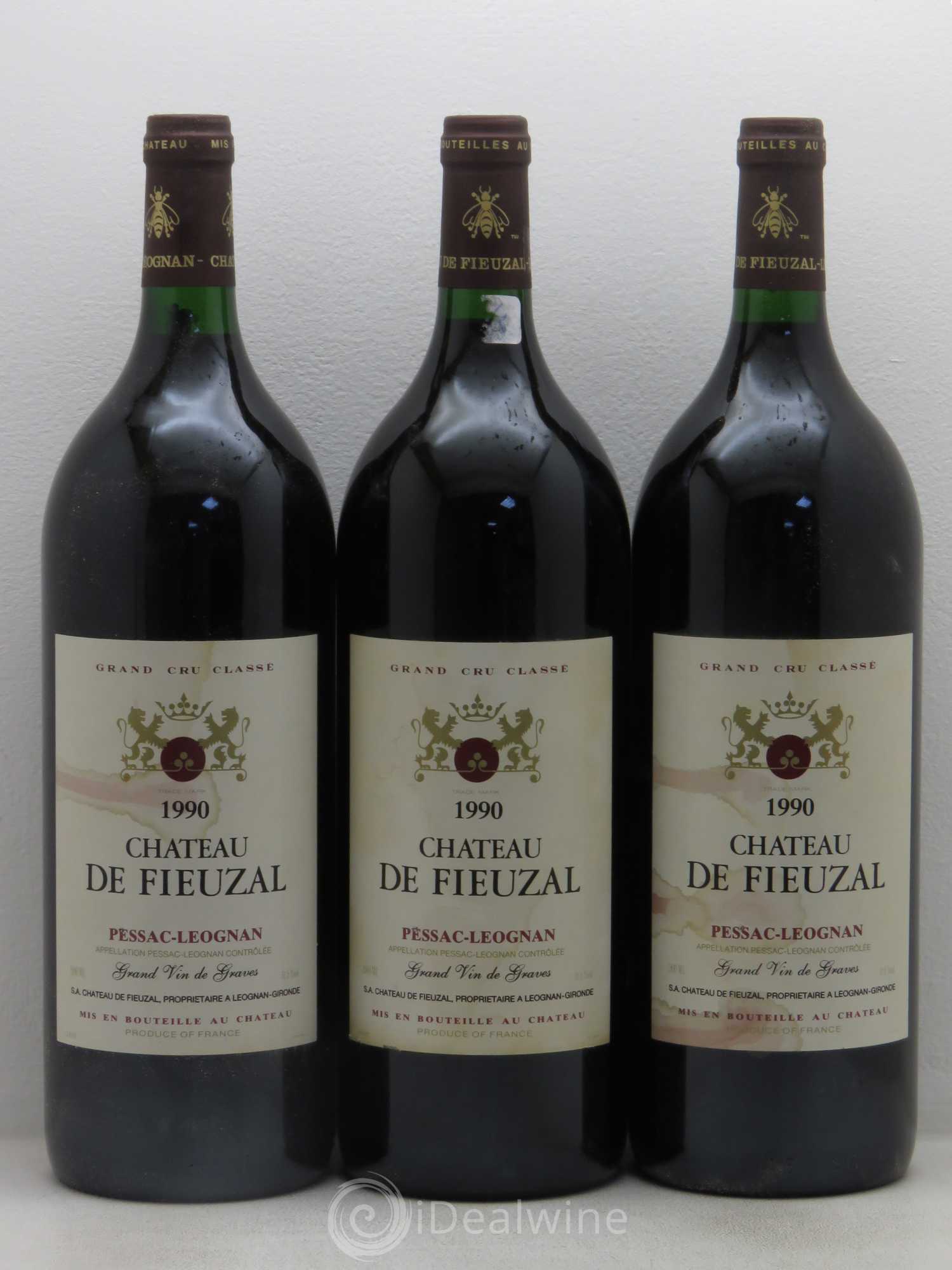 Château de Fieuzal Cru Classé de Graves 1990 - Lot de 6 magnums - 2