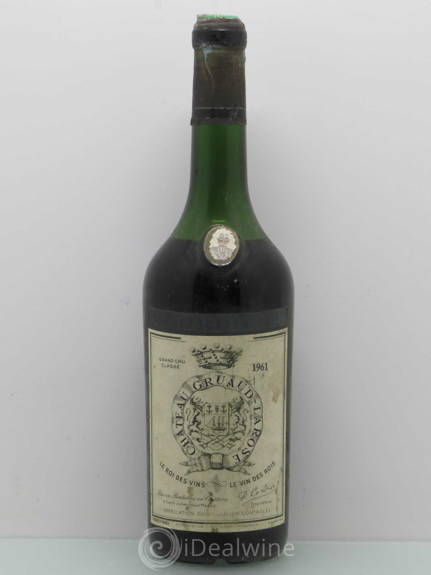 Château Gruaud Larose 2ème Grand Cru Classé 1961 - Lot de 1 bouteille - 0