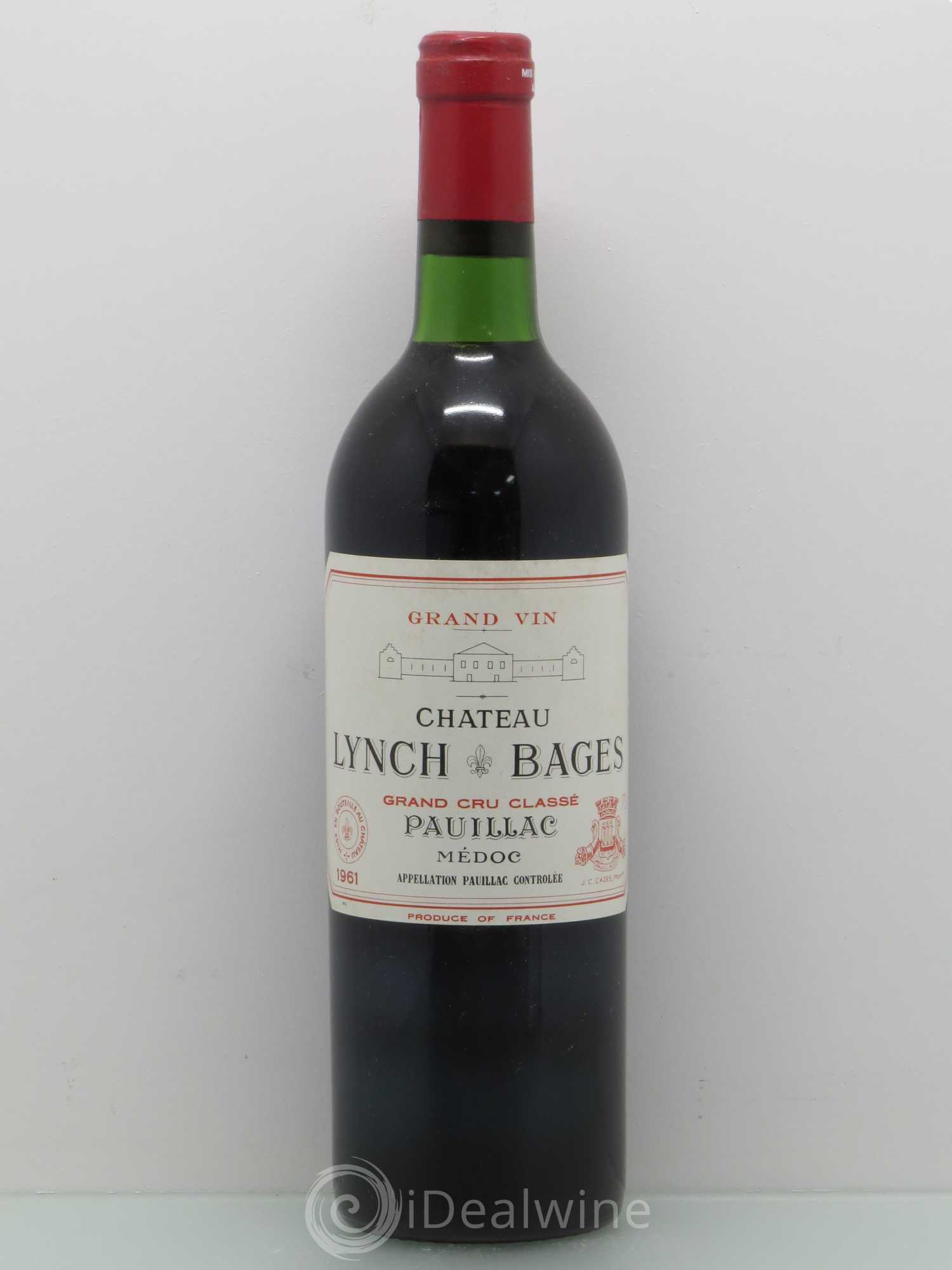 Château Lynch Bages 5ème Grand Cru Classé 1961 - Lot de 1 bouteille - 0