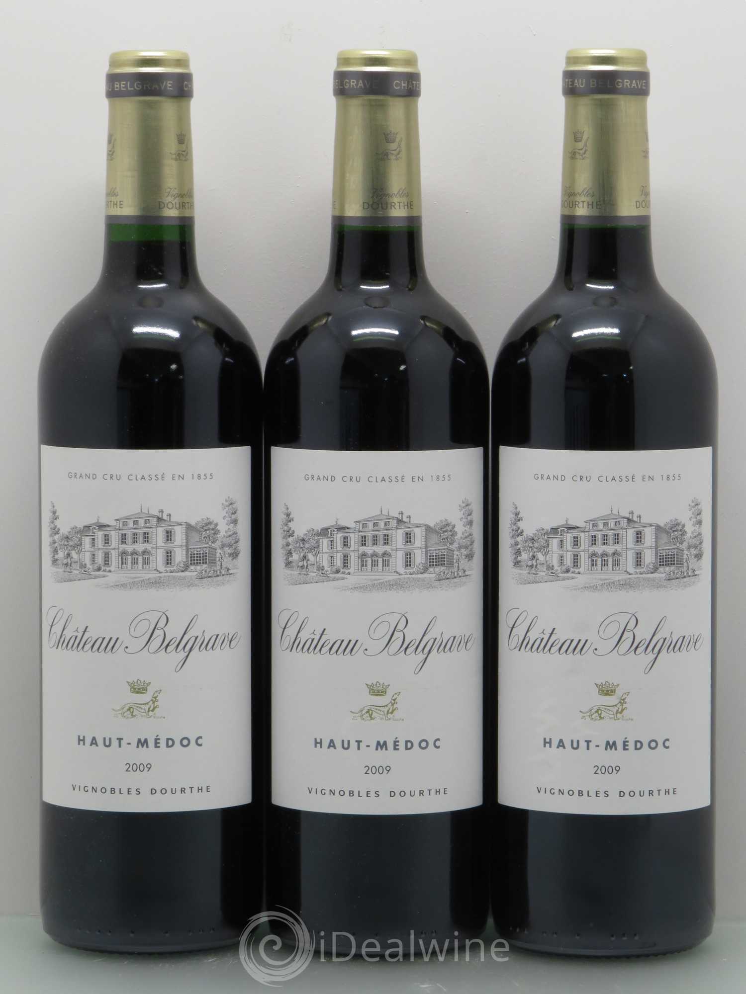 Château Belgrave 5ème Grand Cru Classé 2009 - Lot de 3 bouteilles - 0
