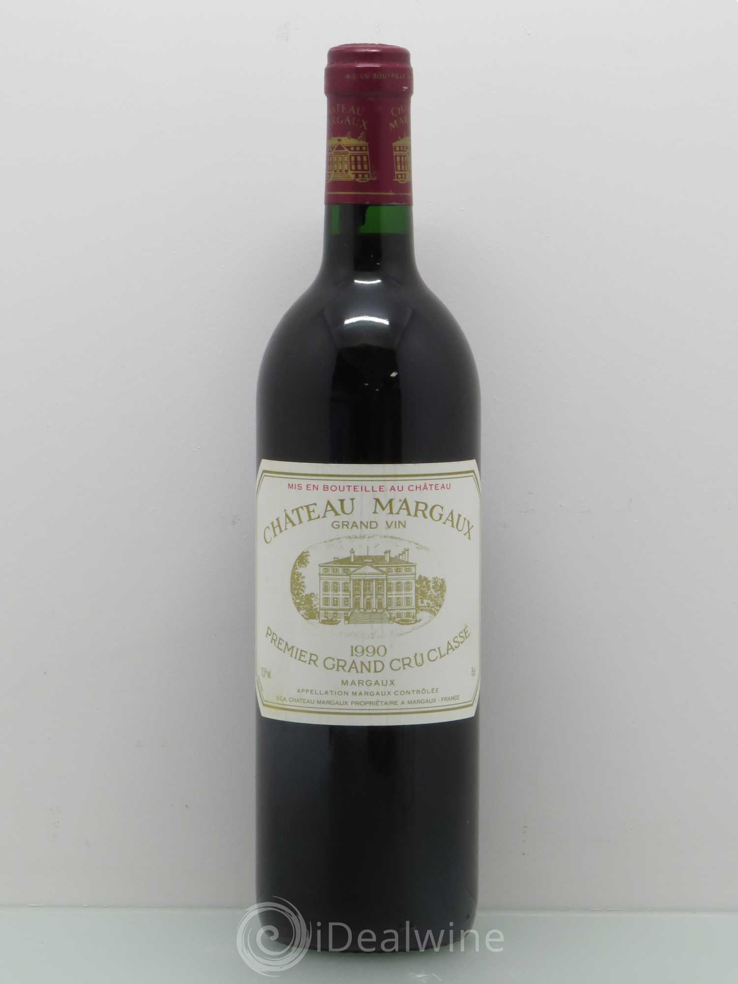 Château Margaux 1er Grand Cru Classé 1990 - Lot de 1 bouteille - 0