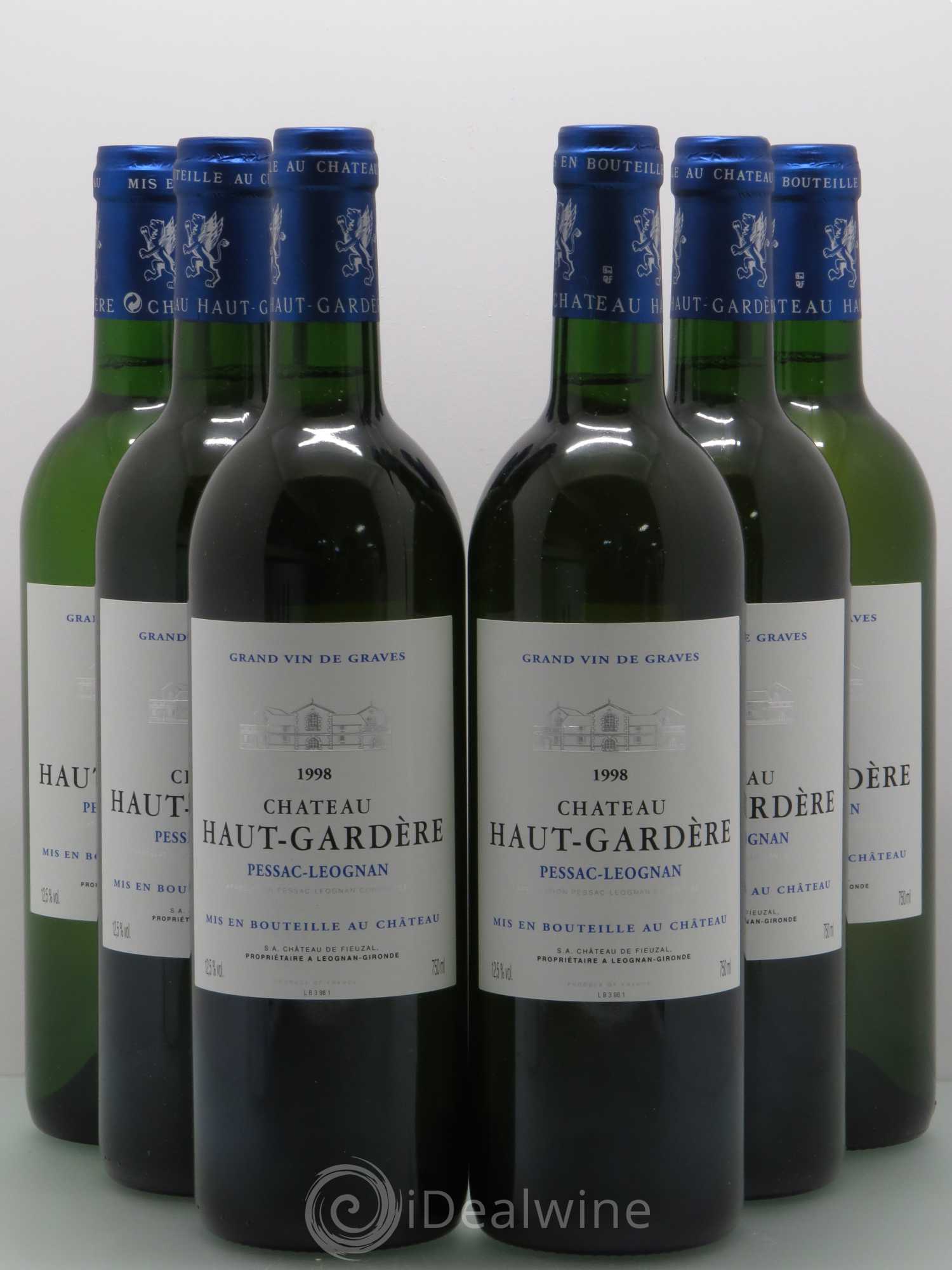 Château Haut-Gardère 1998 - Lot de 6 bouteilles - 0