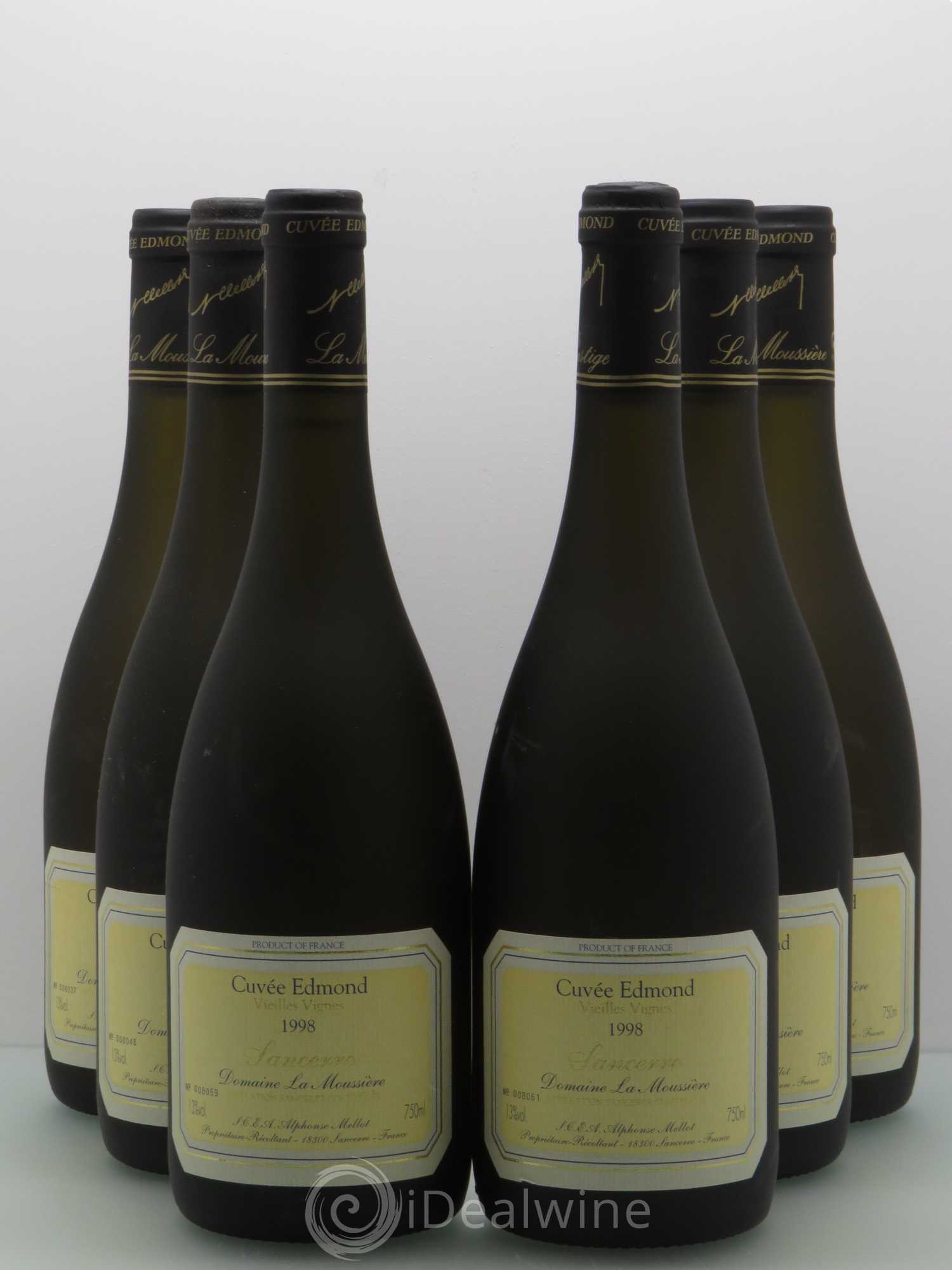 Sancerre Cuvée Edmond Alphonse Mellot 1998 - Lot de 6 bouteilles - 0