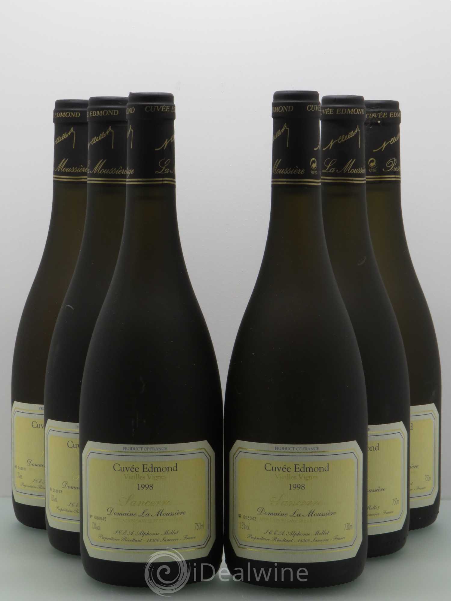 Sancerre Cuvée Edmond Alphonse Mellot 1998 - Lot de 6 bouteilles - 0