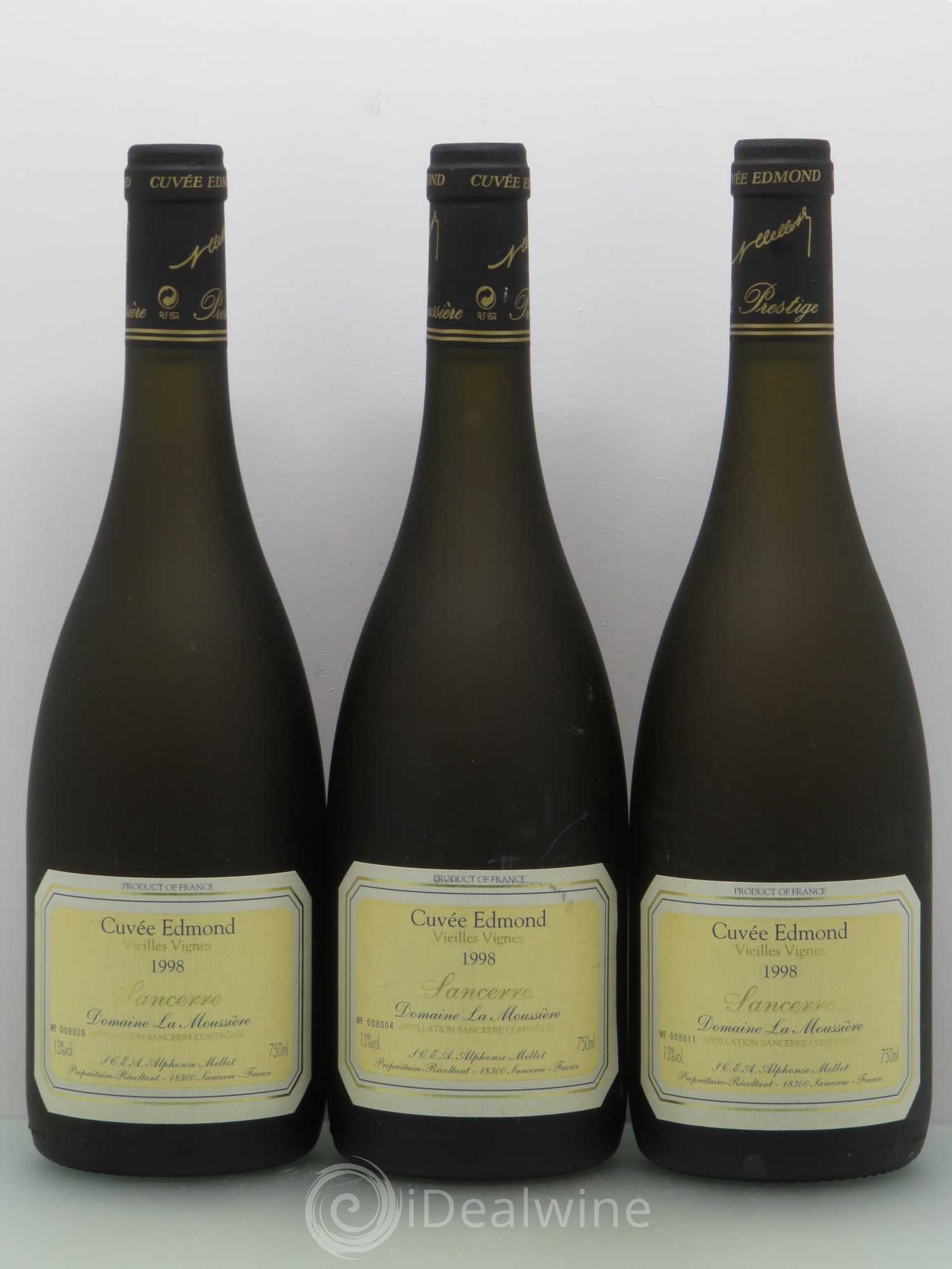 Sancerre Cuvée Edmond Alphonse Mellot 1998 - Lot de 3 bouteilles - 0