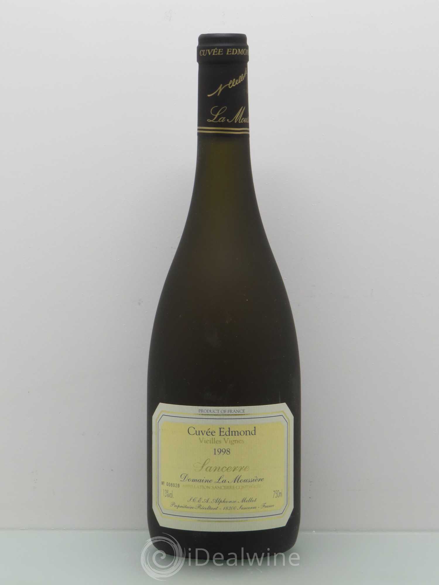 Sancerre Cuvée Edmond Alphonse Mellot 1998 - Lot de 1 bouteille - 0