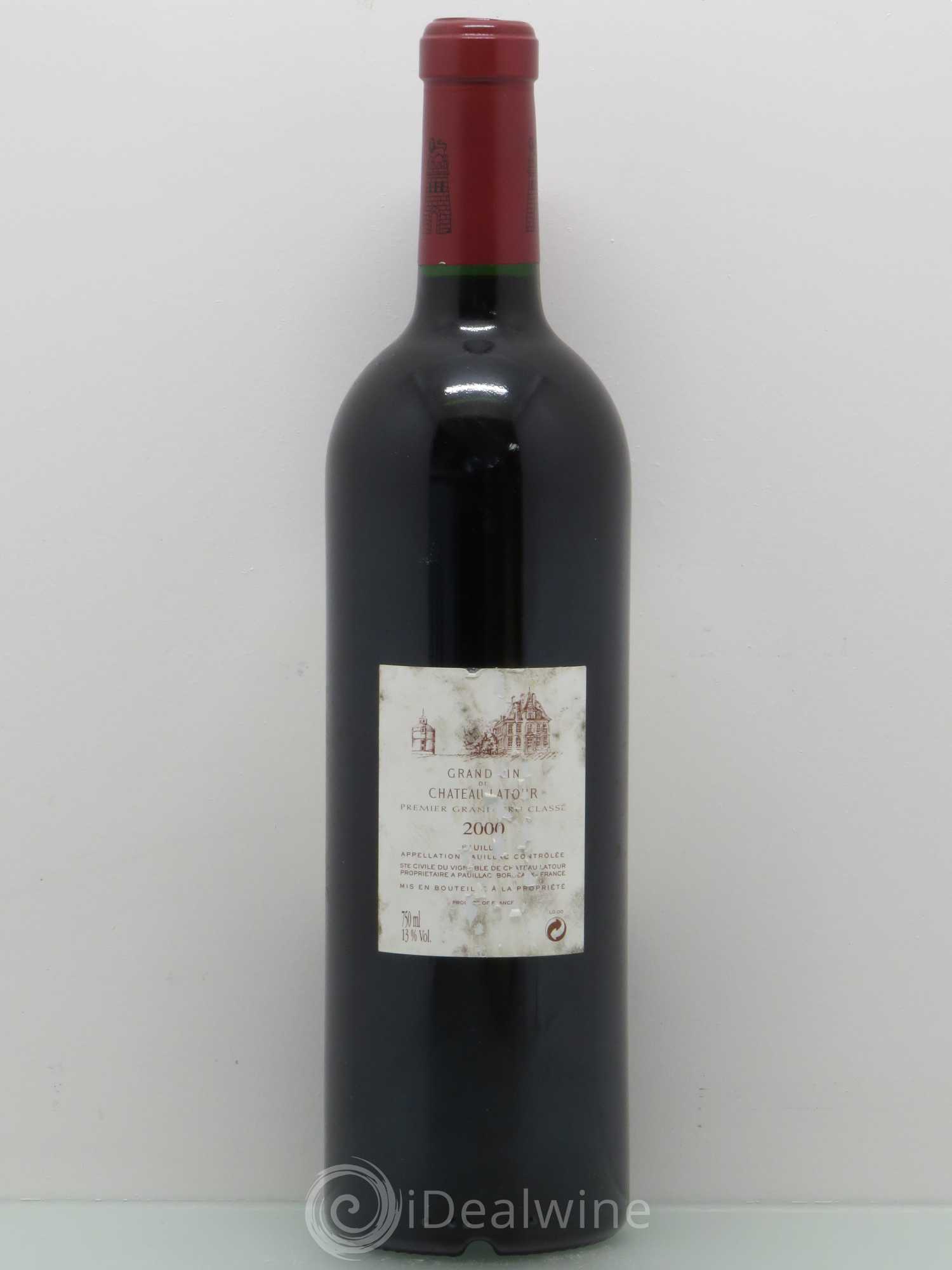 Château Latour 1er Grand Cru Classé 2000 - Lot de 1 bouteille - 1