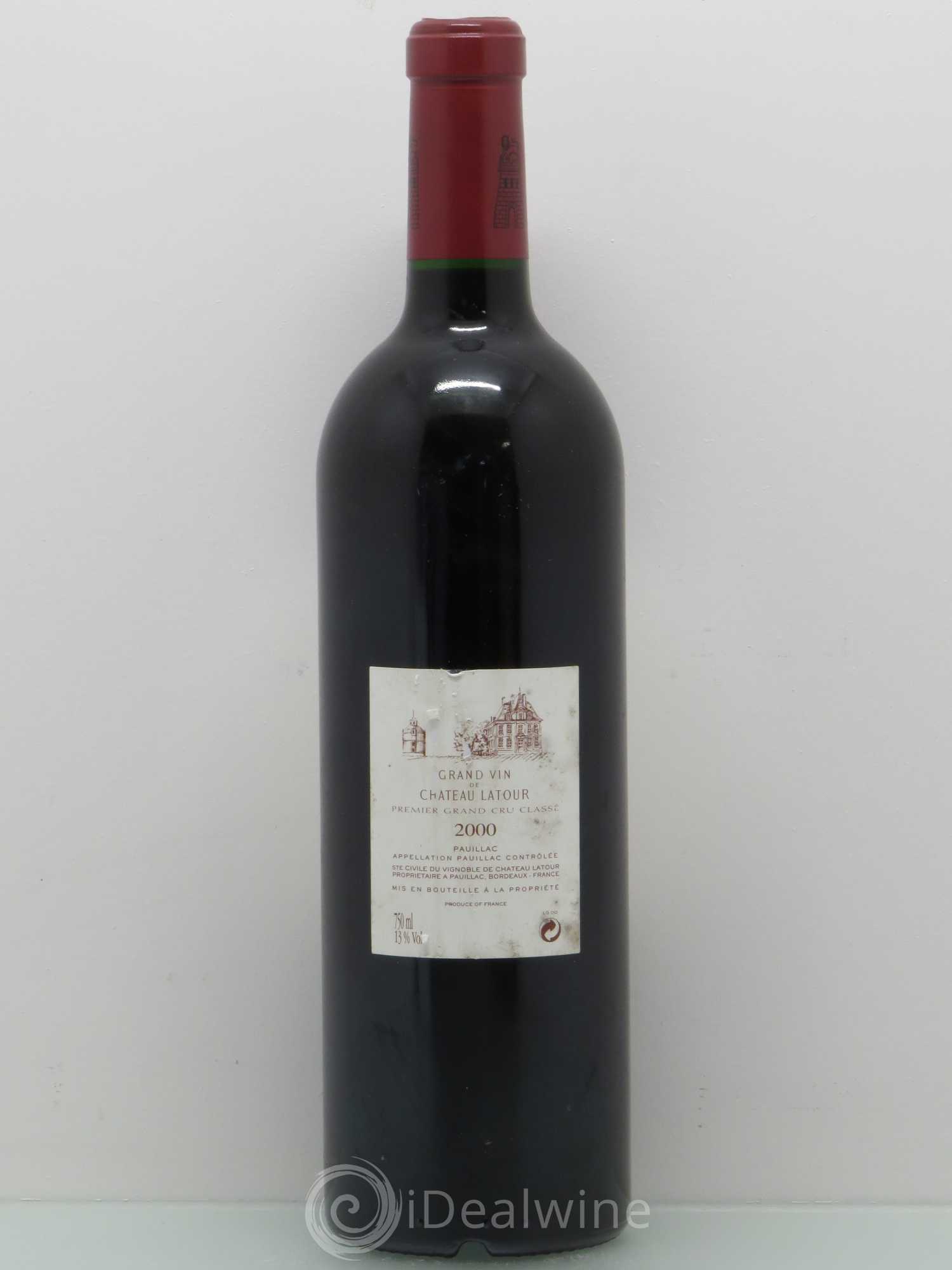 Château Latour 1er Grand Cru Classé 2000 - Lot de 1 bouteille - 1