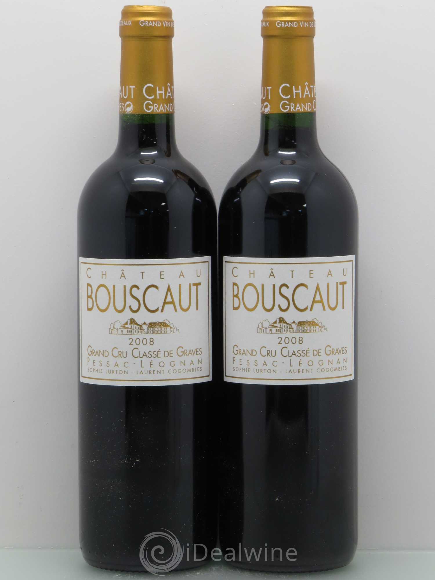 Château Bouscaut Cru Classé de Graves 2008 - Lot de 2 bouteilles - 0