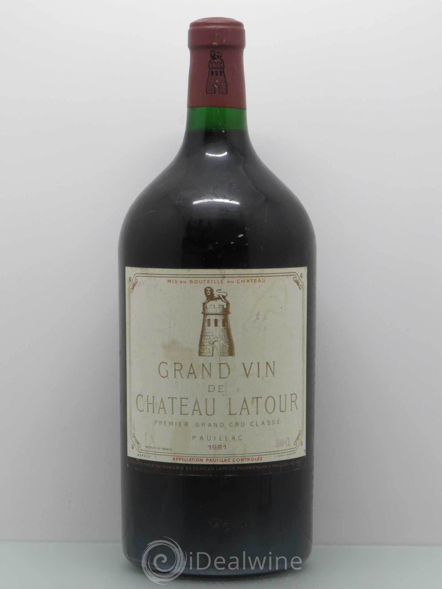 Château Latour 1er Grand Cru Classé 1981 - Lot de 1 double magnum - 0