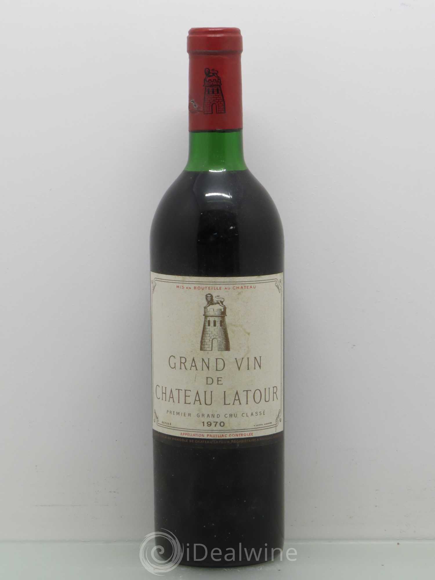 Château Latour 1er Grand Cru Classé 1970 - Lot de 1 bouteille - 0