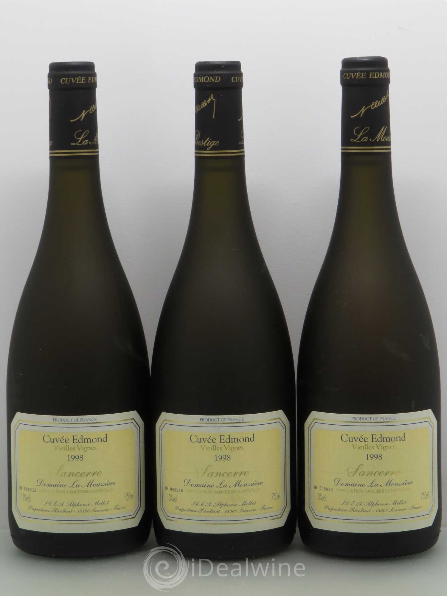 Sancerre Cuvée Edmond Alphonse Mellot 1998 - Posten von 3 Flaschen - 0