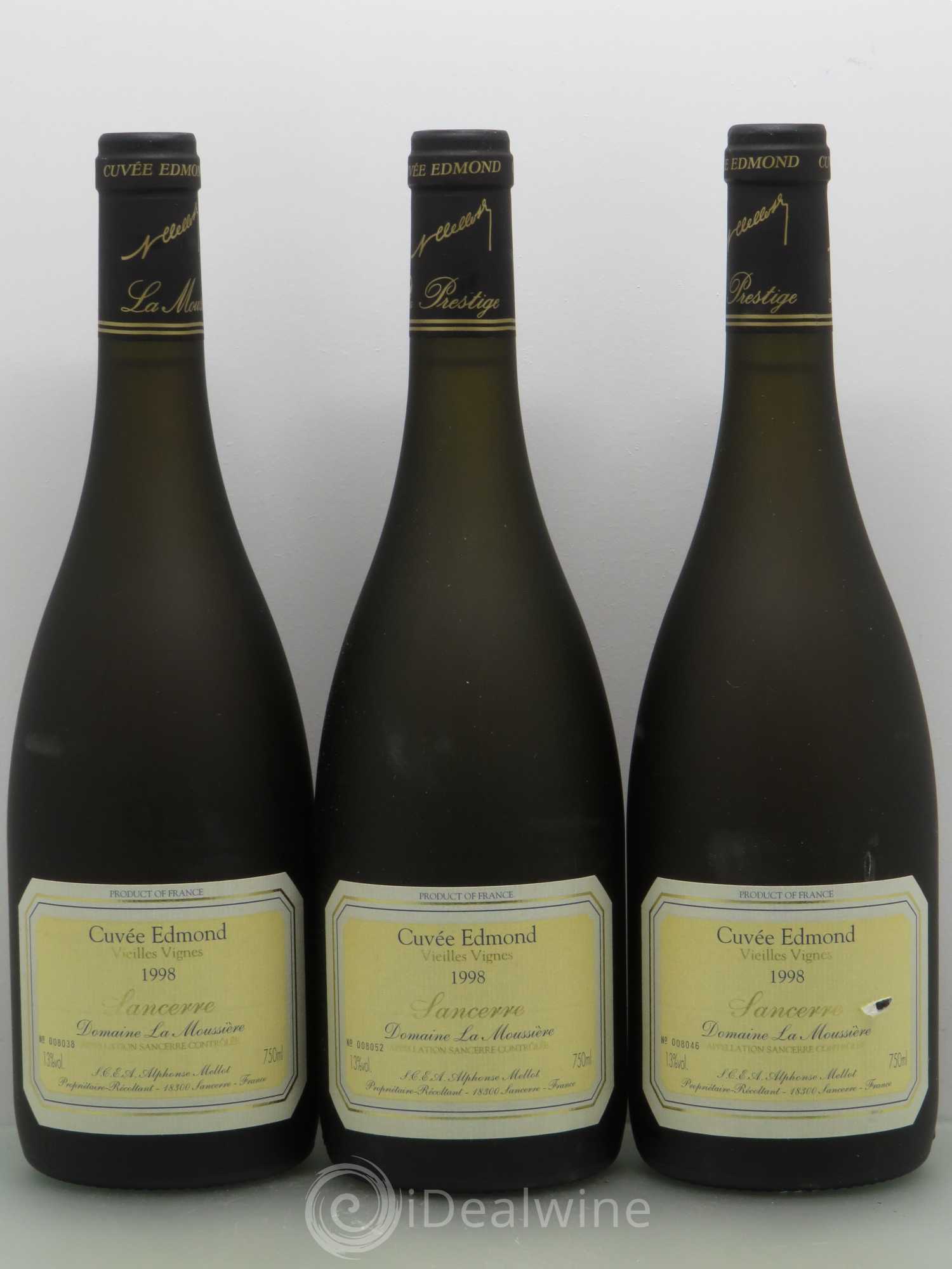 Sancerre Cuvée Edmond Alphonse Mellot 1998 - Posten von 3 Flaschen - 0