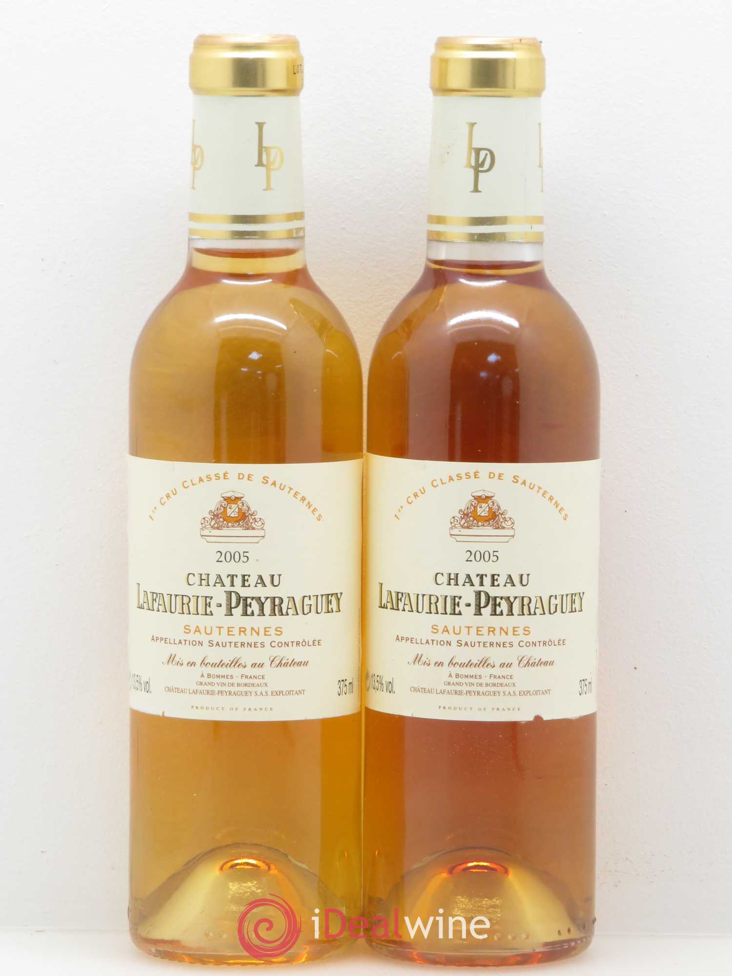 Château Lafaurie-Peyraguey 1er Grand Cru Classé 2005 - Posten von 2 Demi-Flaschen - 0