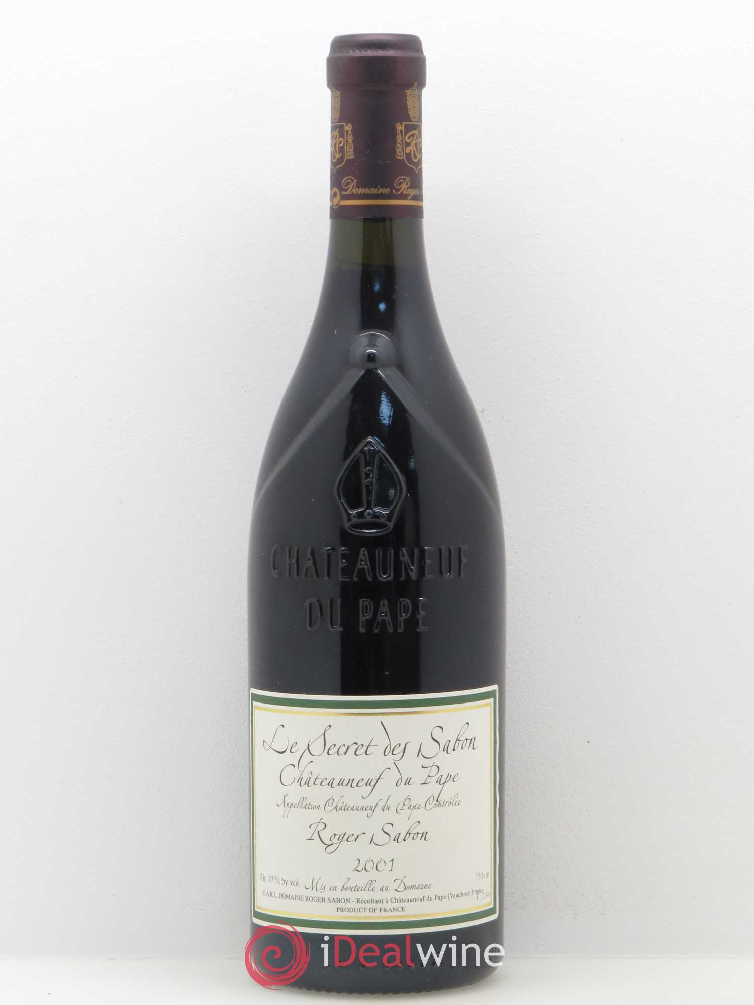 Châteauneuf-du-Pape Le Secret des Sabon Domaine Roger Sabon 2001 - Lot de 1 bouteille - 0