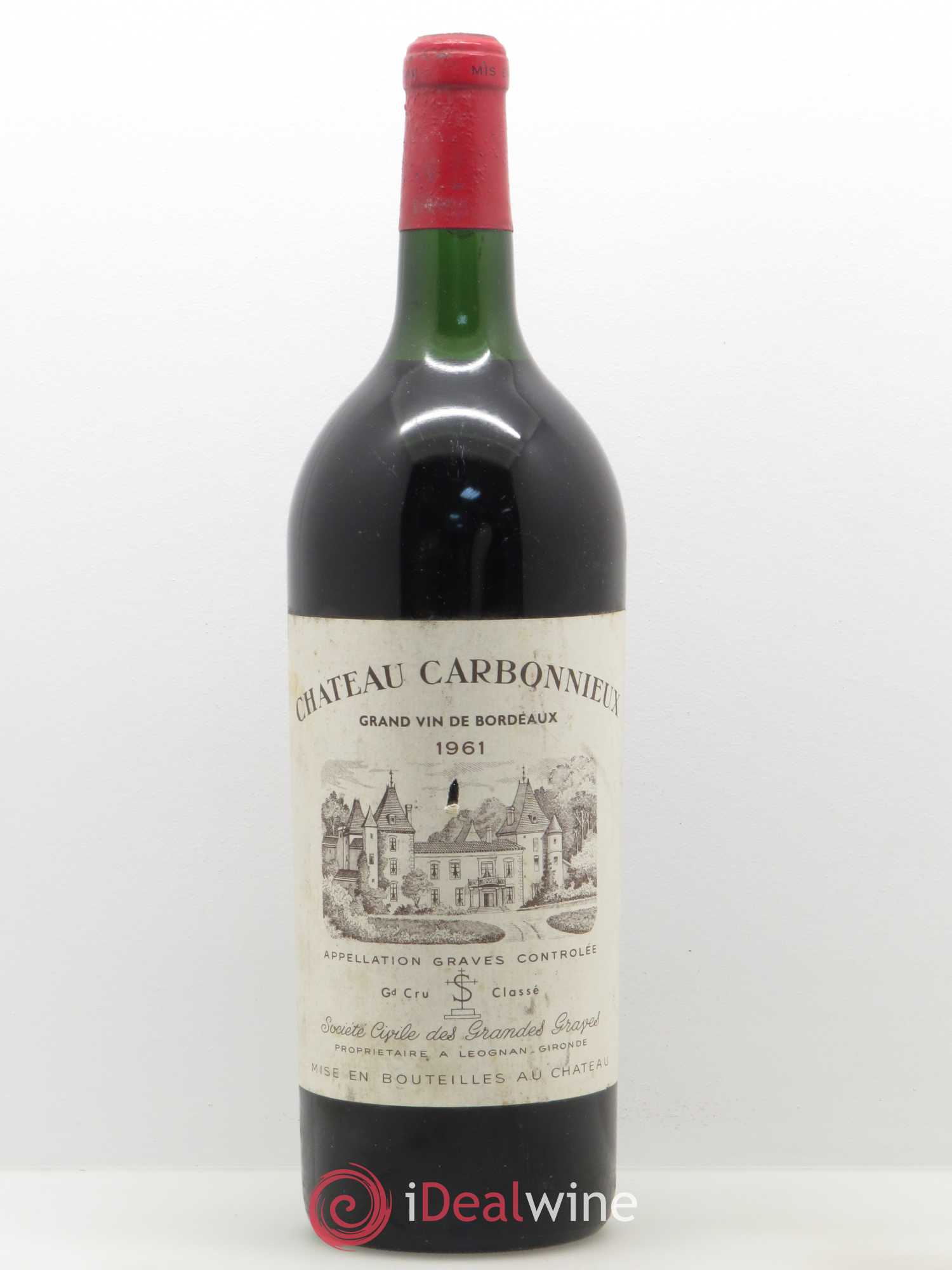 Château Carbonnieux Cru Classé de Graves 1961 - Lot de 1 magnum - 0
