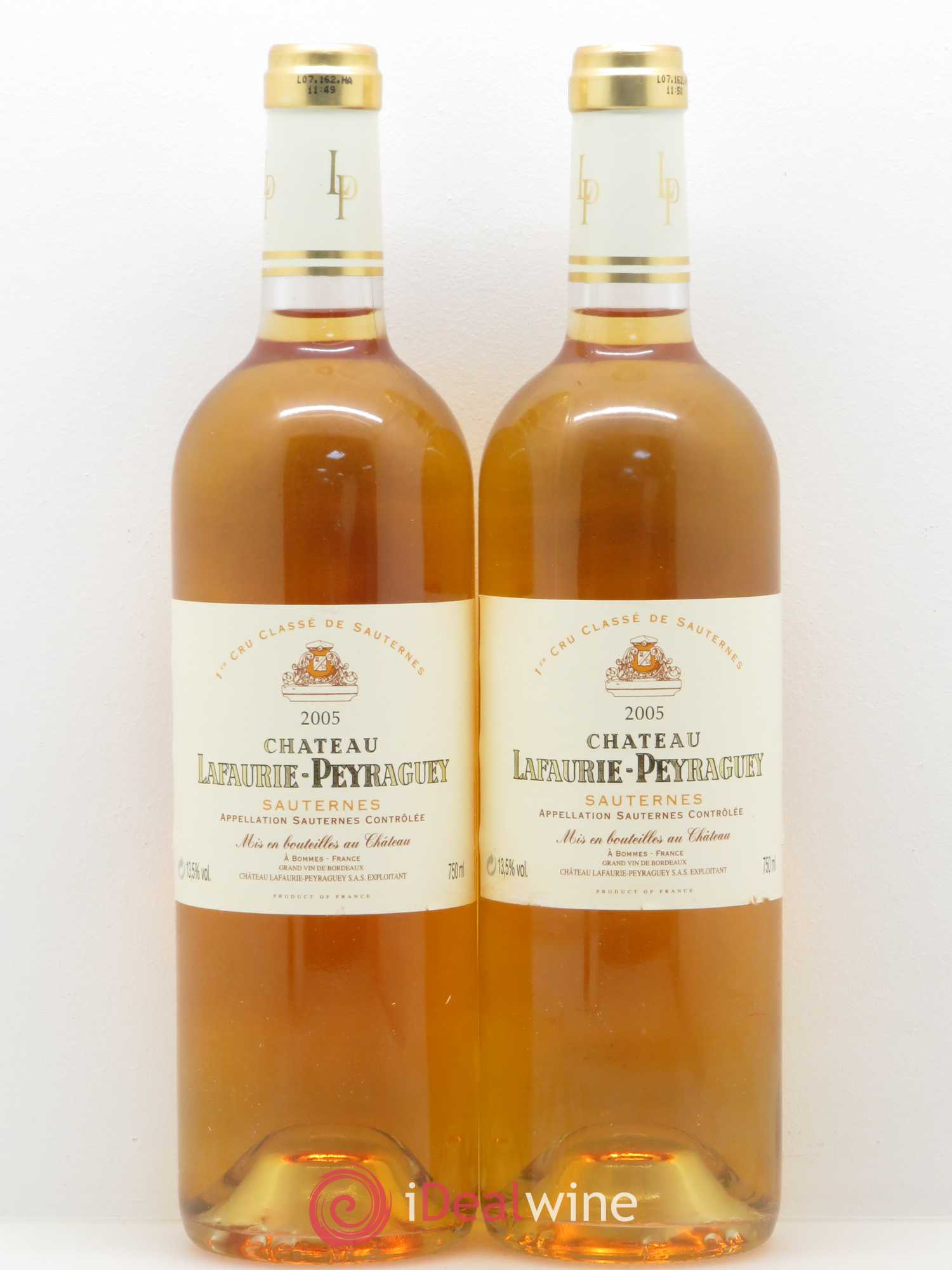 Château Lafaurie-Peyraguey 1er Grand Cru Classé 2005 - Lotto di 2 bottiglie - 0