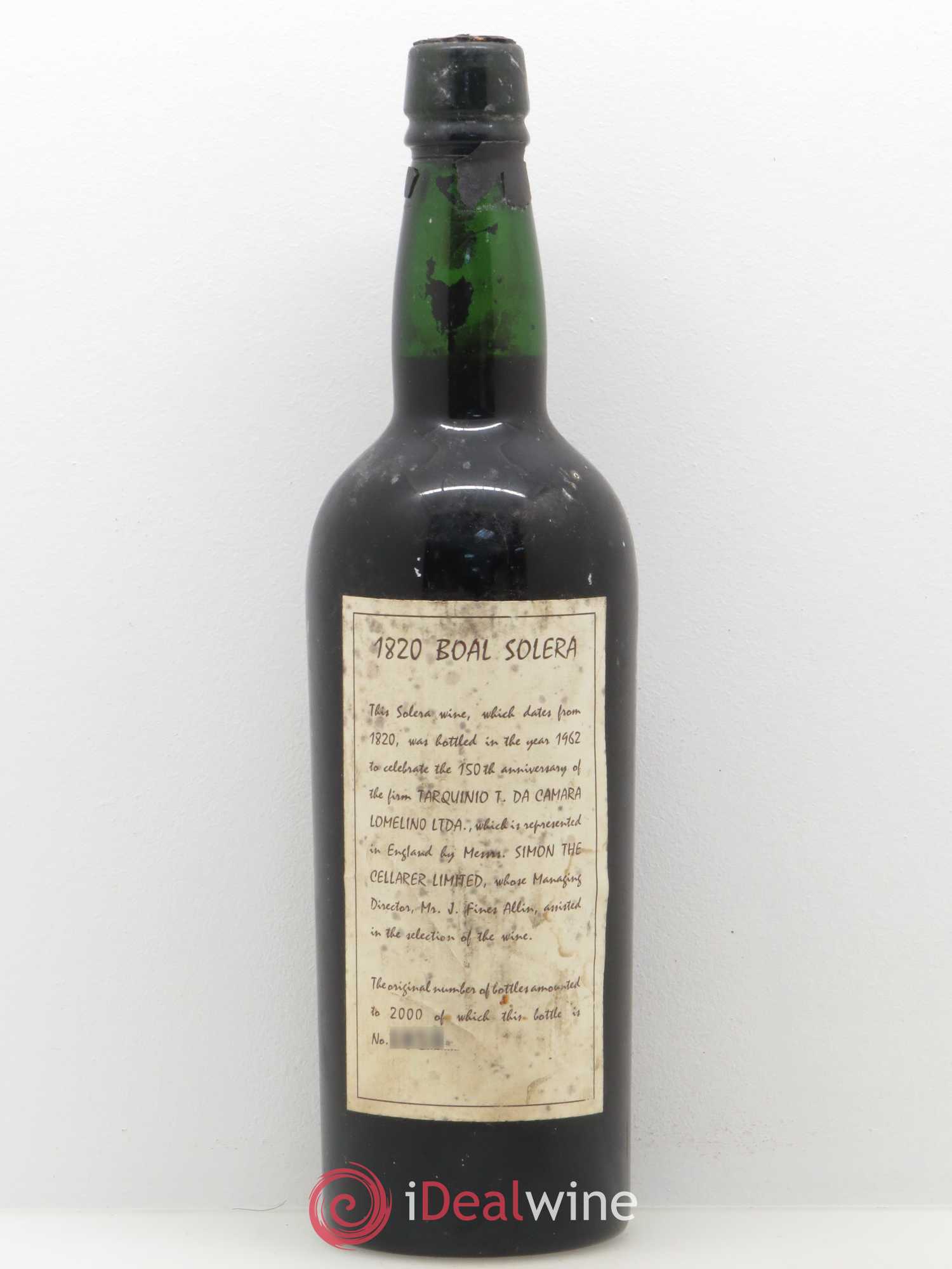 Madère Boal Solera 1820 - Posten von 1 Flasche - 1
