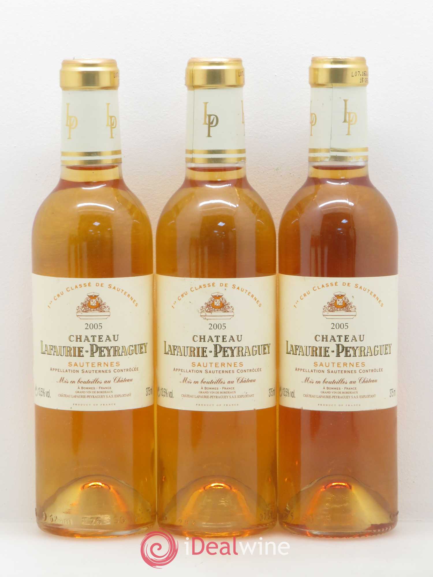 Château Lafaurie-Peyraguey 1er Grand Cru Classé (senza prezzo di riserva) 2005 - Lotto di 6 mezze bottiglie - 1