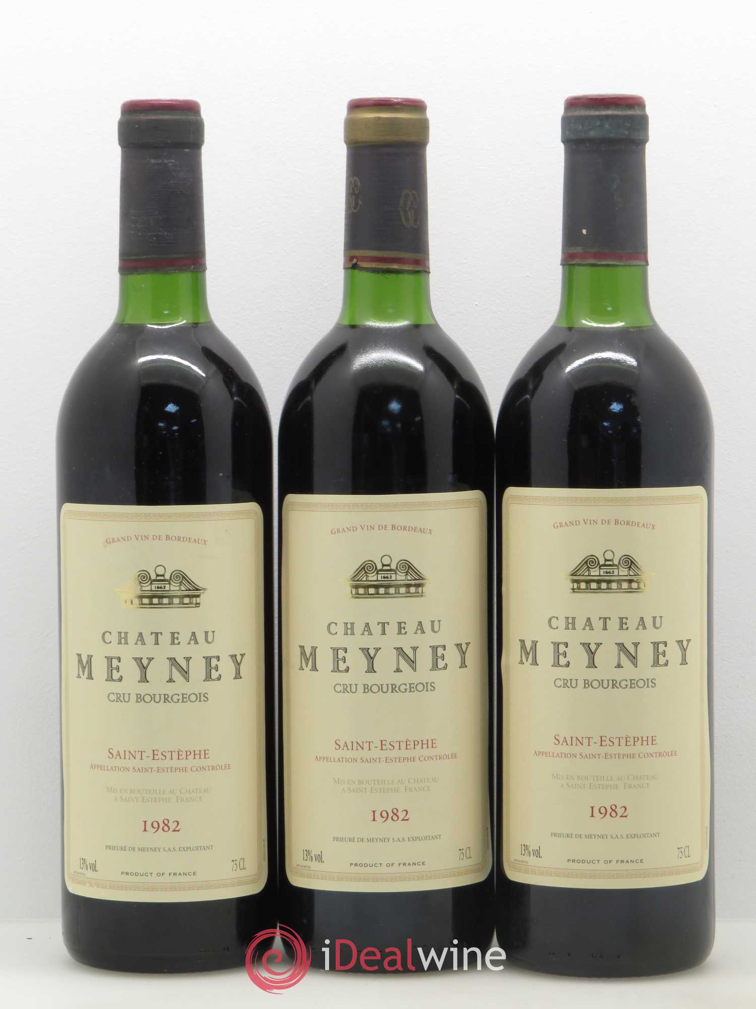 Château Meyney 1982 - Lot de 3 bouteilles - 0