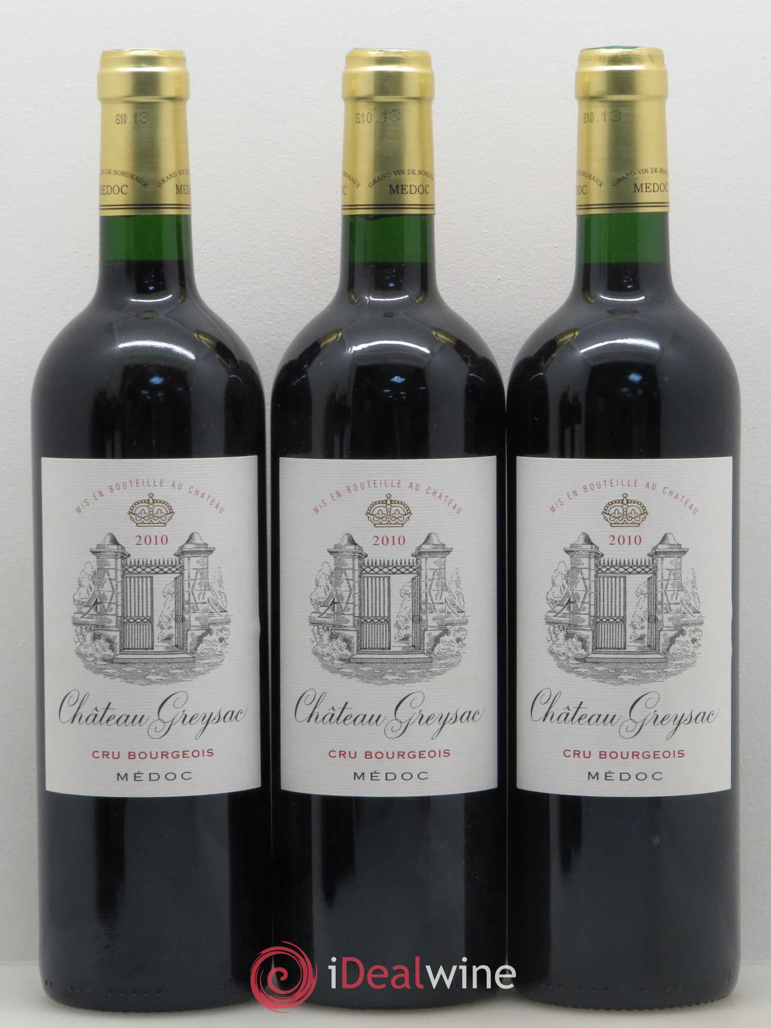Château Greysac Cru Bourgeois 2010 - Lot de 5 bouteilles - 1
