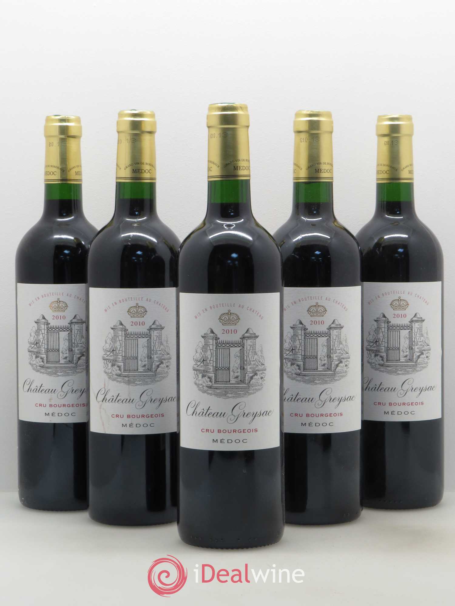 Château Greysac Cru Bourgeois 2010 - Lot de 5 bouteilles - 0