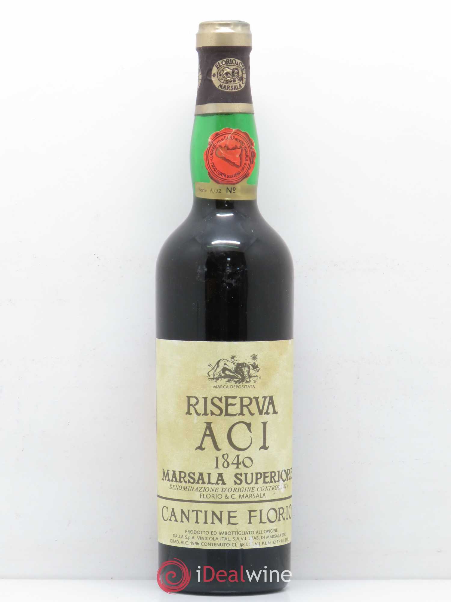 IGT Sicile IGP Sicile Marsala Superiore Riserva ACI Cantine Florio 1840 - Lot de 1 bouteille - 0