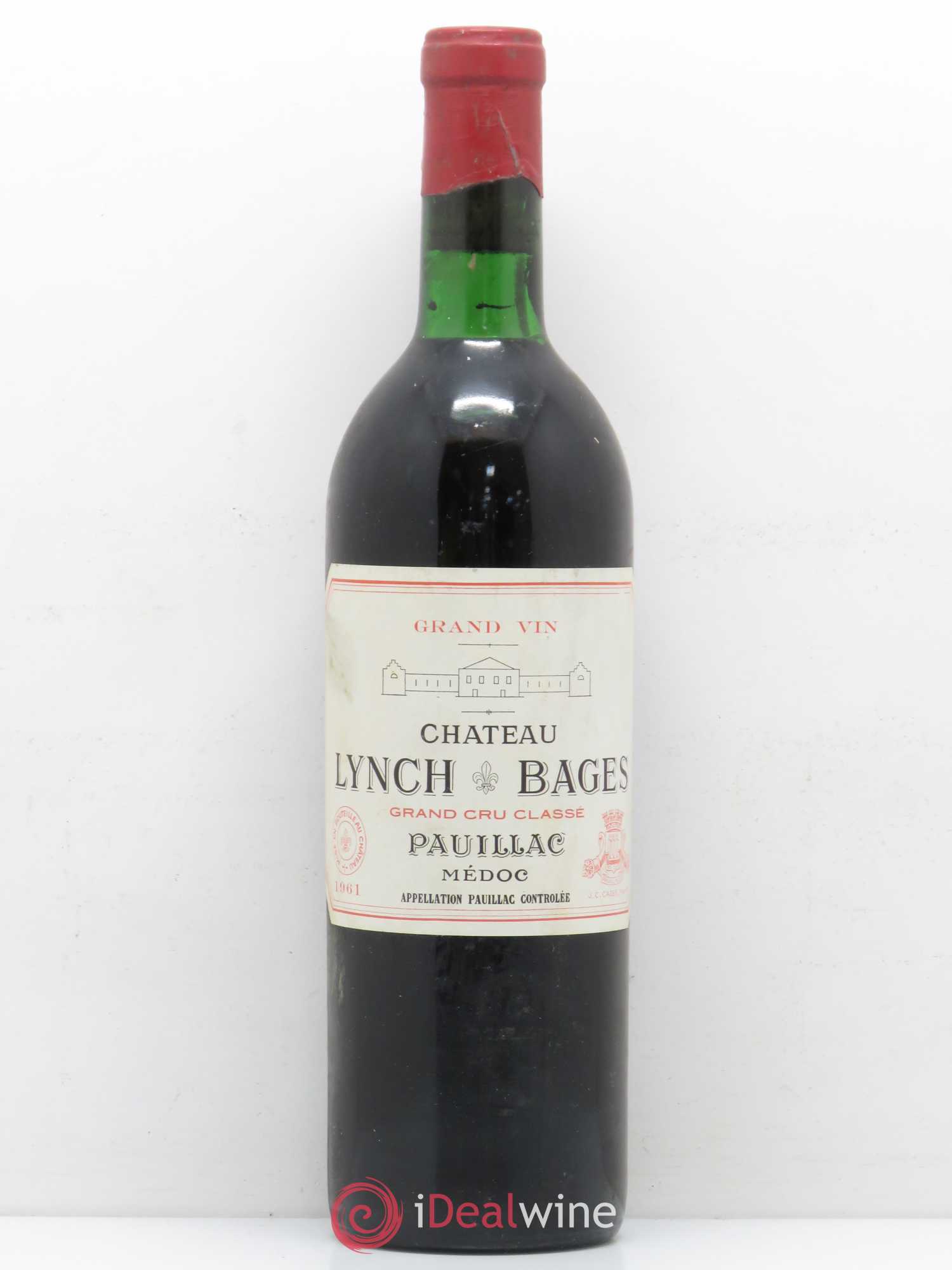 Château Lynch Bages 5ème Grand Cru Classé 1961 - Lot de 1 bouteille - 0