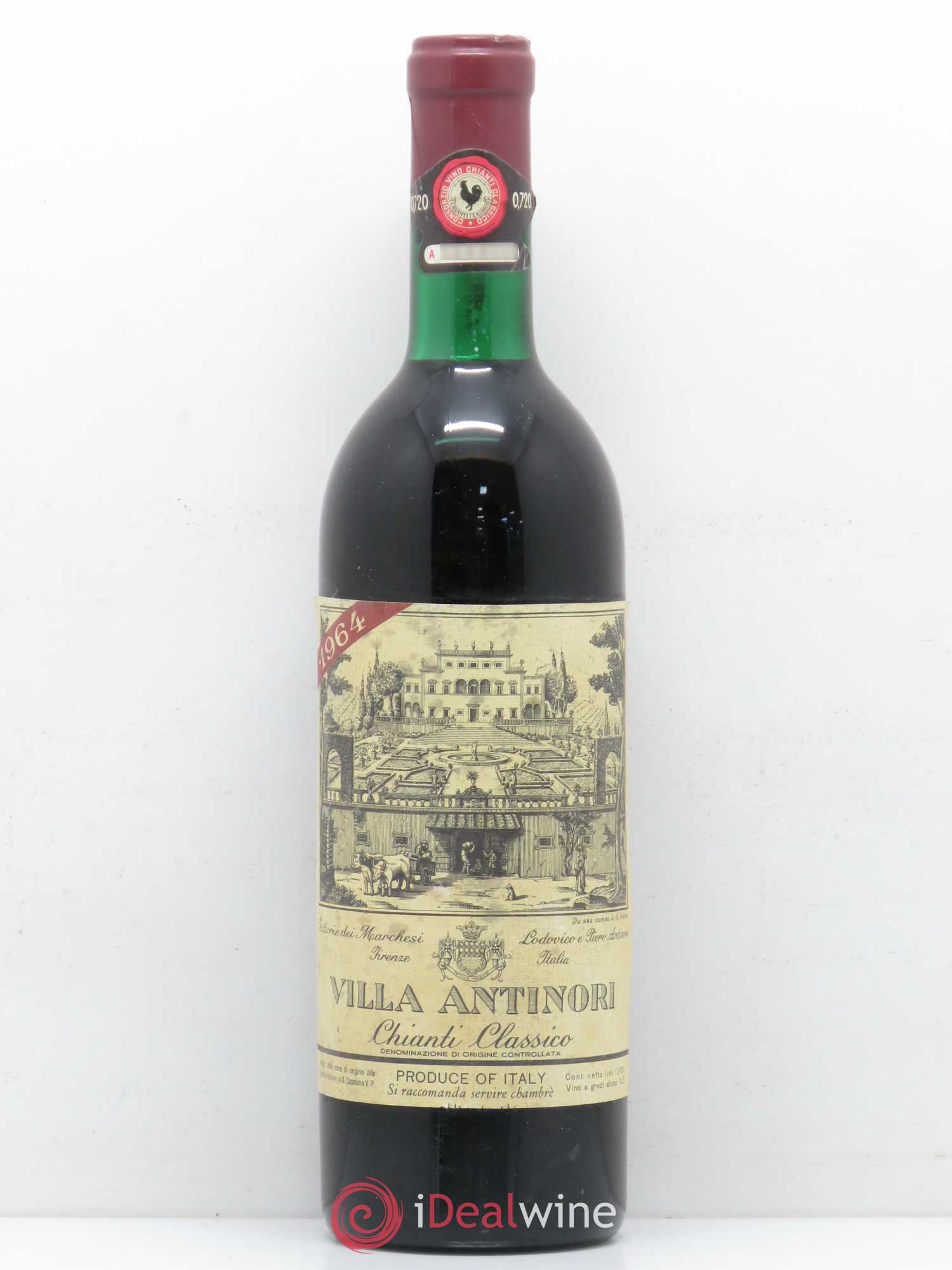 Chianti Classico DOCG Villa Antinori 1964 - Lot de 1 bouteille - 0