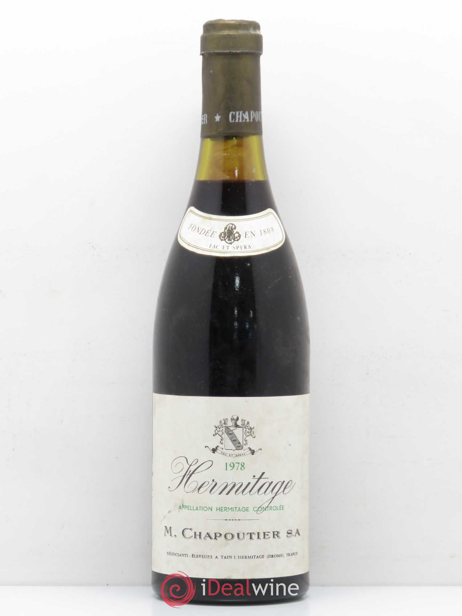 Hermitage Chapoutier 1978 - Lot de 1 bouteille - 0