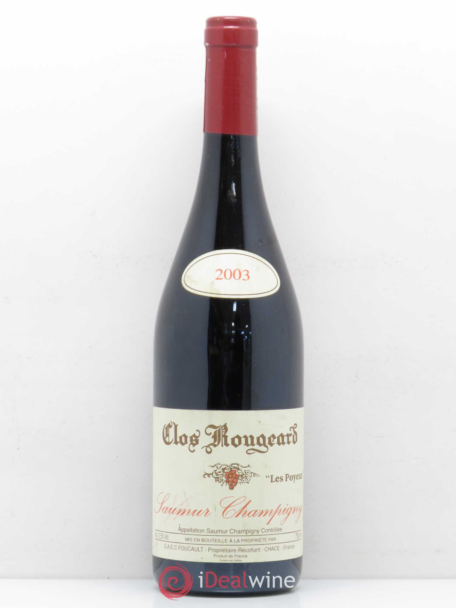 Saumur-Champigny Les Poyeux Clos Rougeard 2003 - Lot de 1 bouteille - 0