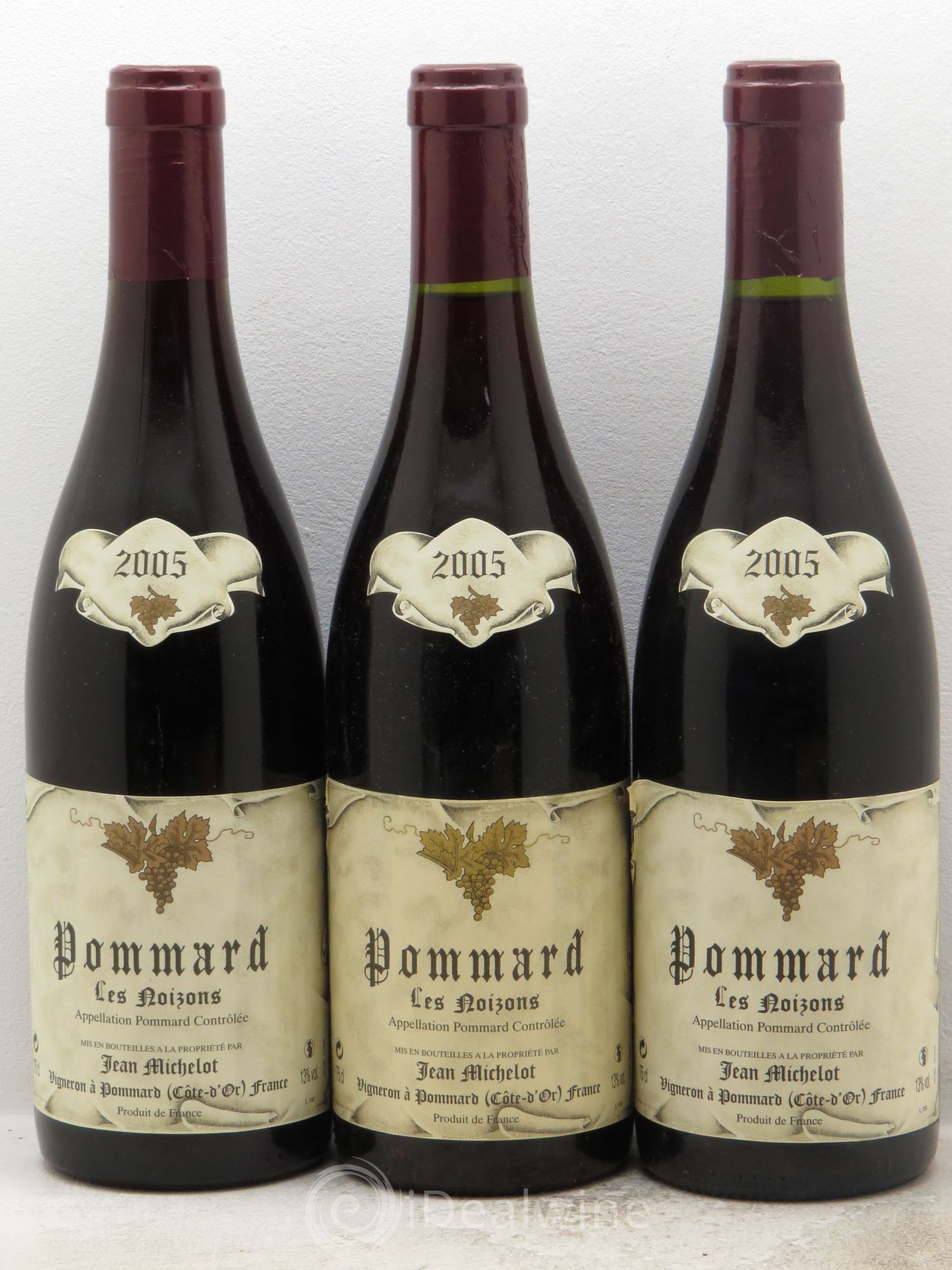 Pommard Les Noizons Jean Michelot 2005 - Lot de 3 bouteilles - 0