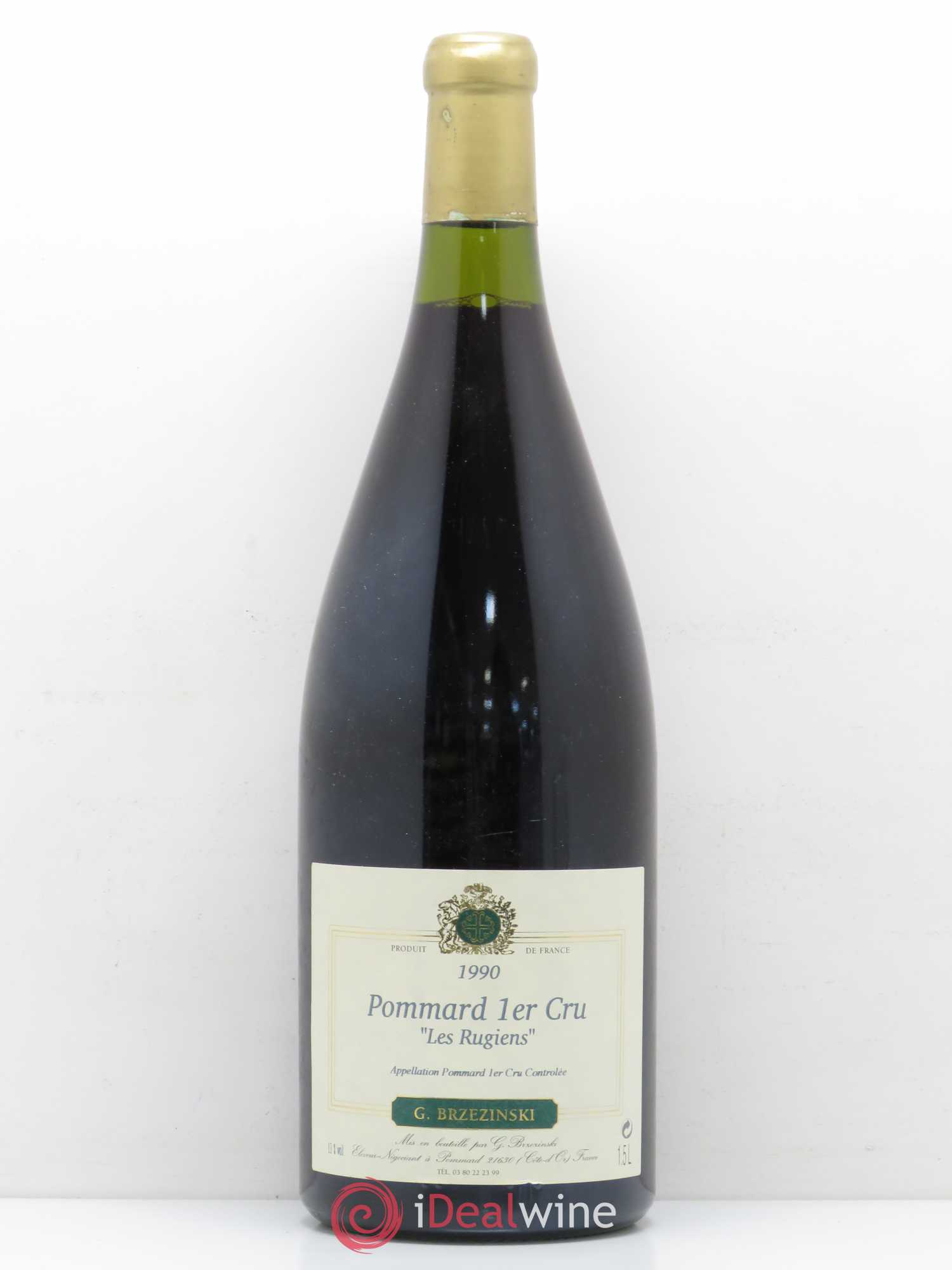 Pommard 1er Cru Les Rugiens Brzezinski 1990 - Lot de 1 magnum - 0