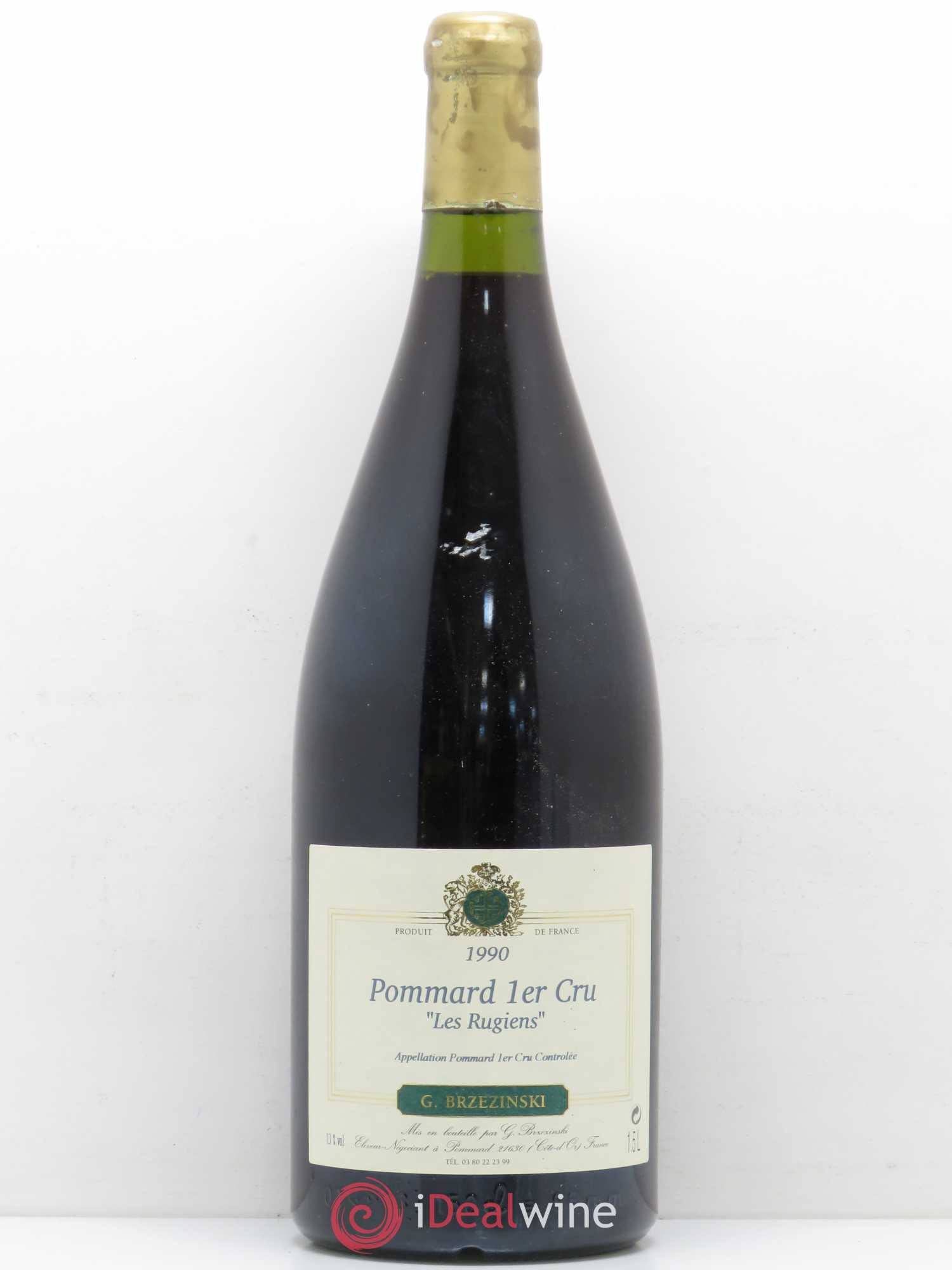 Pommard 1er Cru Les Rugiens Brzezinski 1990 - Lot de 1 magnum - 0
