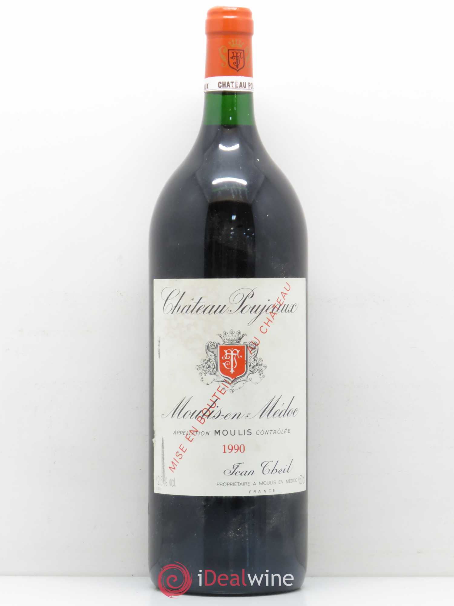 Château Poujeaux 1990 - Lot de 1 magnum - 0