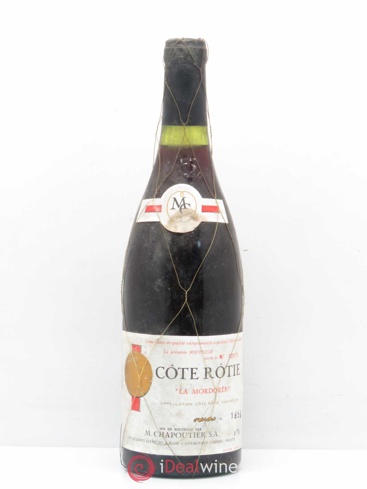Côte-Rôtie La Mordorée Chapoutier 1959 - Lot de 1 bouteille - 0