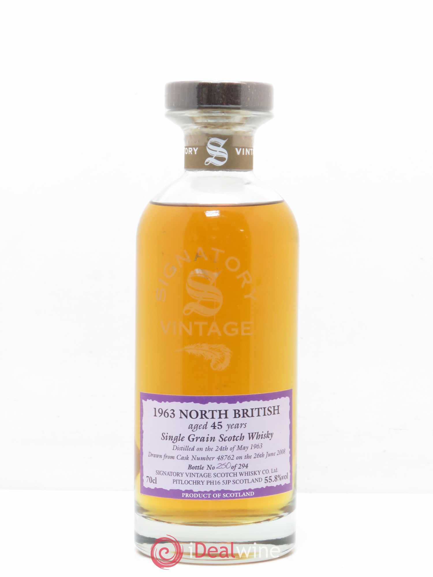Whisky North British Signatory 45 ans 1963 - Posten von 1 Flasche - 0