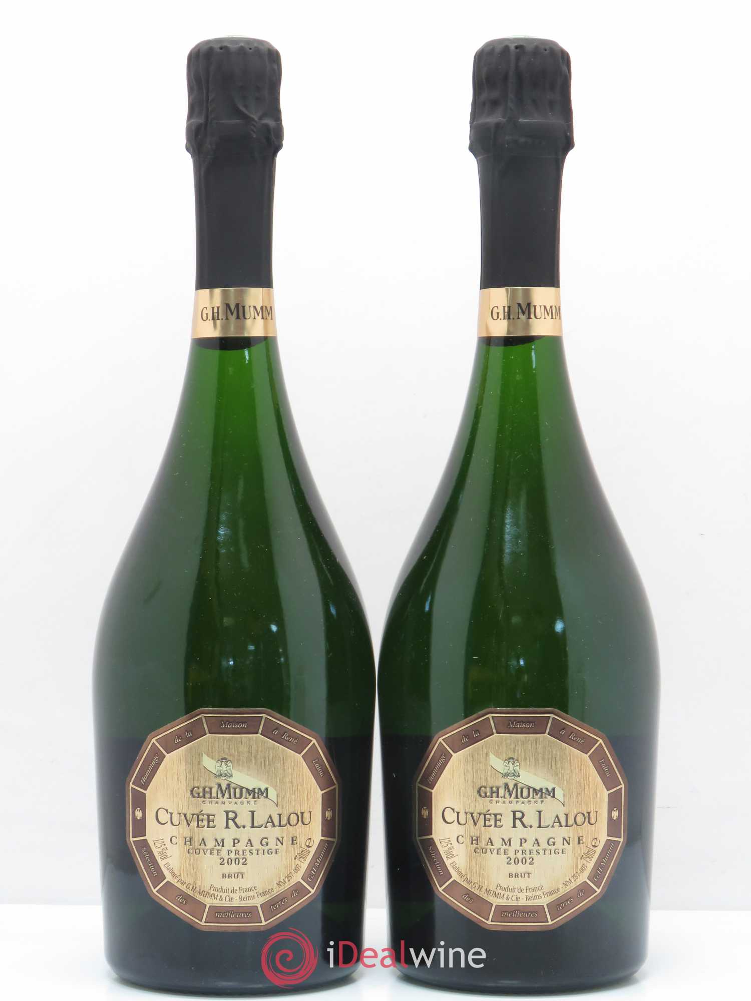 René Lalou Mumm Cuvée Prestige 2002 - Posten von 2 Flaschen - 0