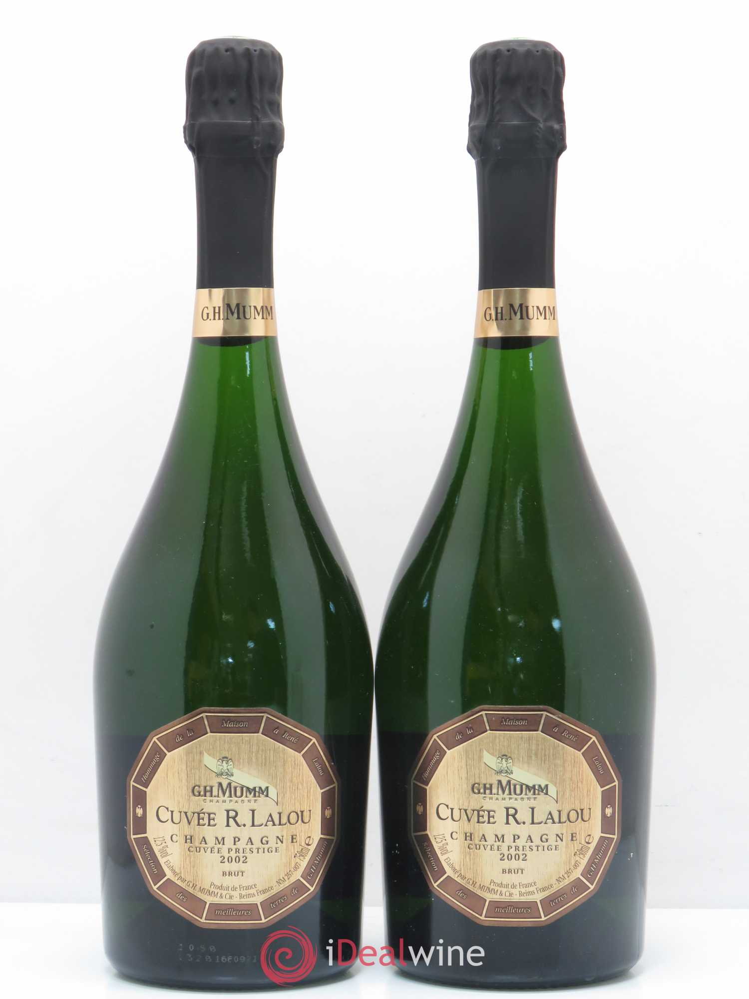René Lalou Mumm Cuvée Prestige 2002 - Posten von 2 Flaschen - 0