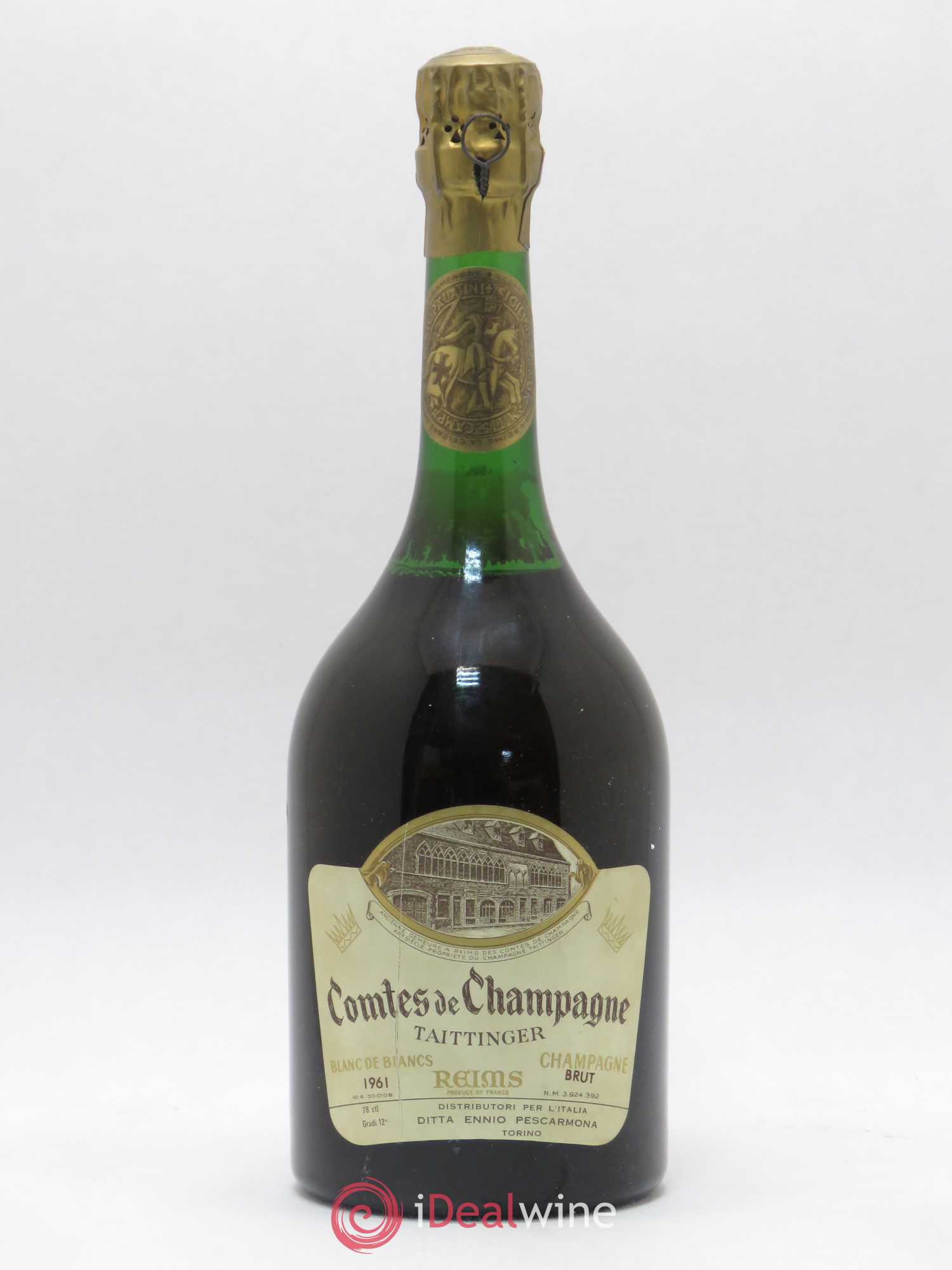 Comtes de Champagne Taittinger Blanc de Blancs (sans prix de réserve) 1961 - Posten von 1 Flasche - 0