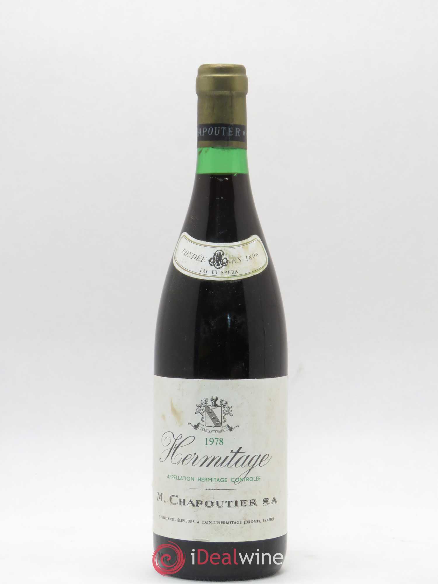 Hermitage Chapoutier 1978 - Lot de 1 bouteille - 0