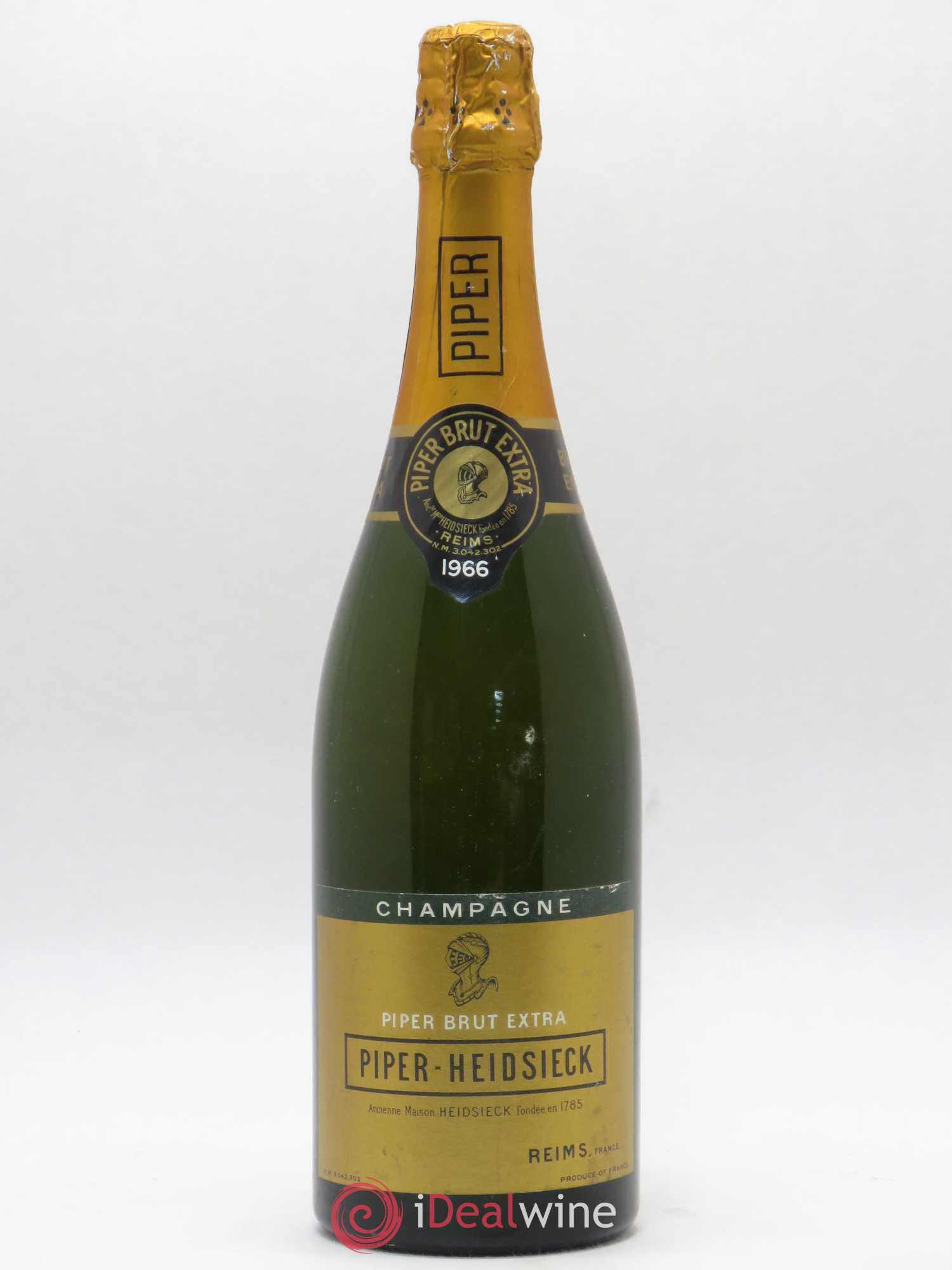 Rare Piper Heidsieck 1966 - Lot de 1 bouteille - 0