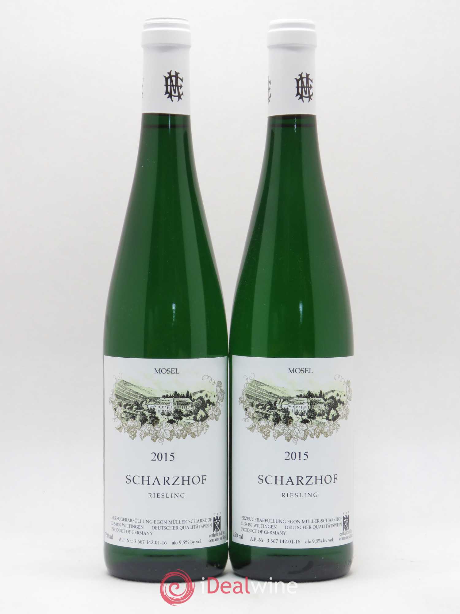 Riesling Scharzhofberger Kabinett Egon Muller Scharzhof 2015 - Posten von 2 Flaschen - 0
